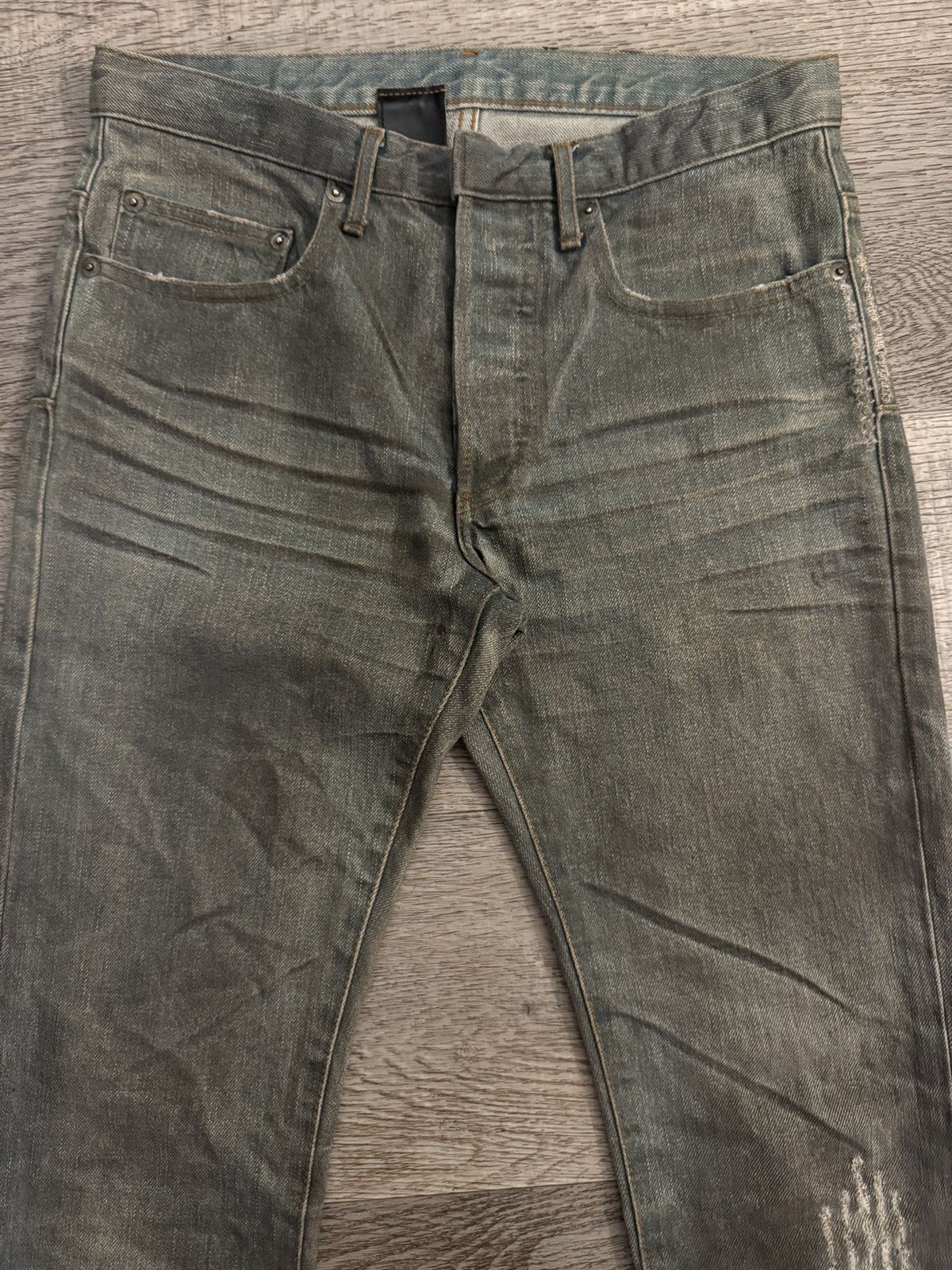 Dior Dior strip dirty Bleu Clair 04 Hedi Slimane denim Size US 29 - 3 Thumbnail