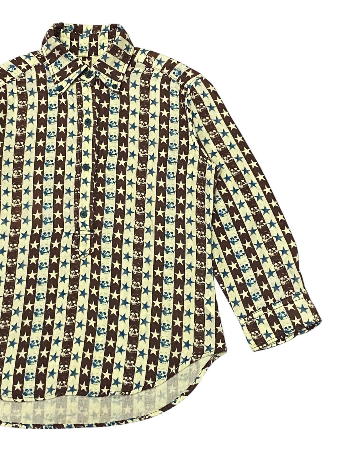 Hysteric Glamour × Japanese Brand Hysteric Glamour Skull Fullprint Haif Button Ups Size S / US 4 / IT 40 - 5 Thumbnail