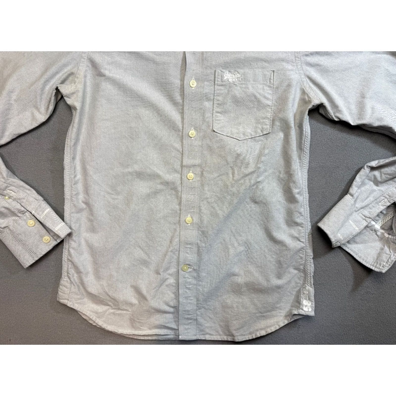 Superdry Superdry Denim Goods shirt Mens size L Gray Button Up Long Sleeve Size US L / EU 52-54 / 3 - 4 Thumbnail