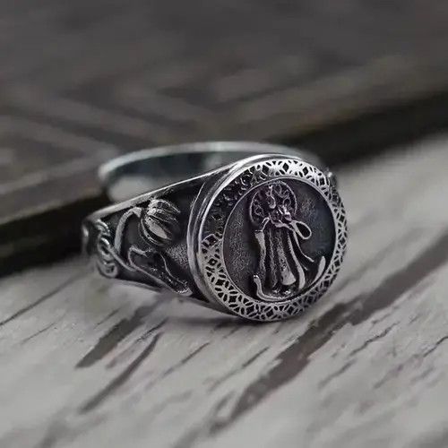 Jewelry × Sterling Silver Adjustable S925 Sterling Silver Ring Size ONE SIZE - 1 Thumbnail
