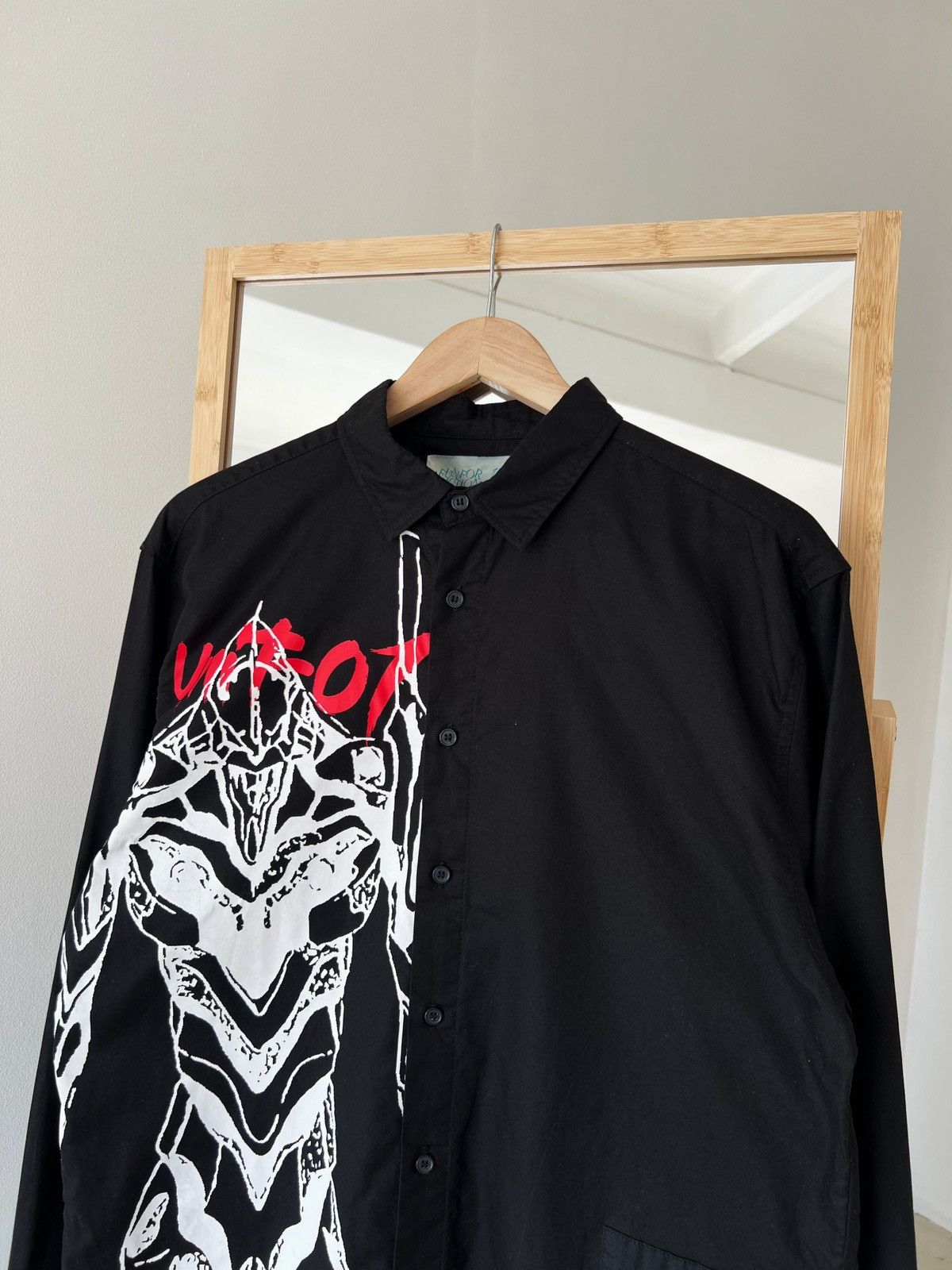 Japanese Brand Not Conventional Evangelion Black Shirt fun for fiction Size US XL / EU 56 / 4 - 3 Thumbnail