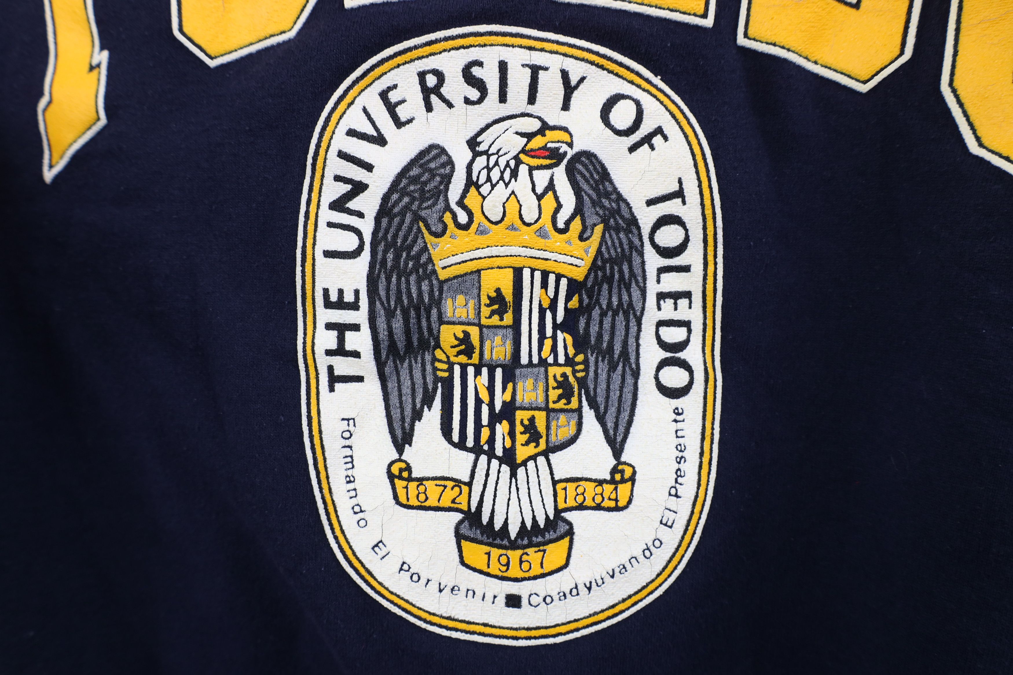 Vintage Vintage 90s Heavyweight University of Toledo Sweatshirt Size US XL / EU 56 / 4 - 5 Thumbnail