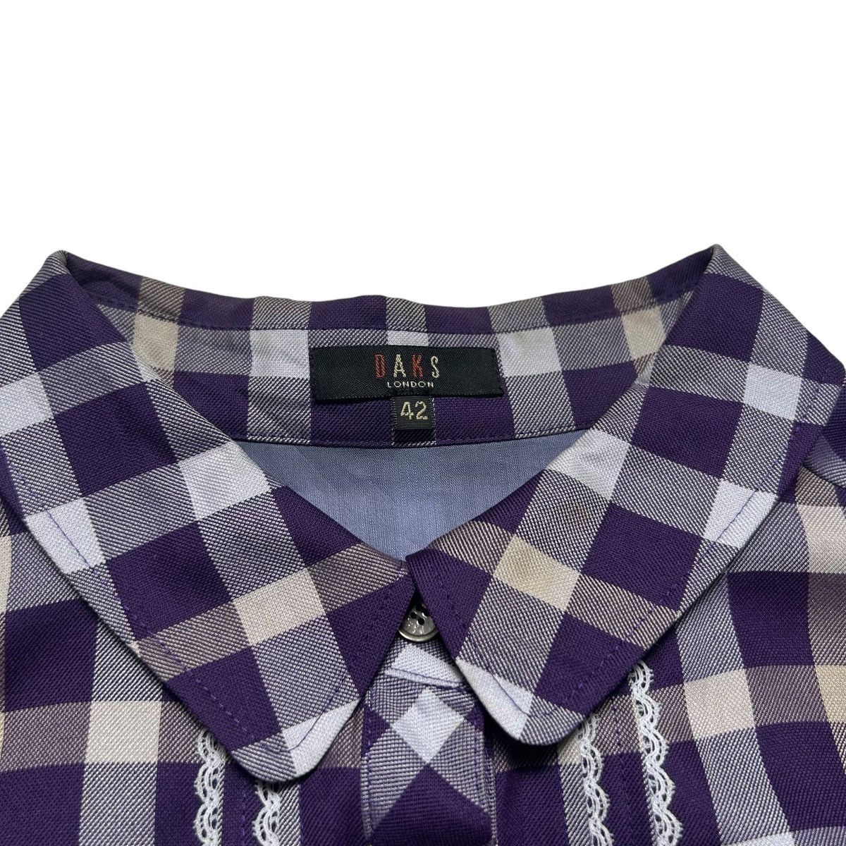 DAKS Daks London Nova Check Button Up Shirt Size M / US 6-8 / IT 42-44 - 4 Thumbnail
