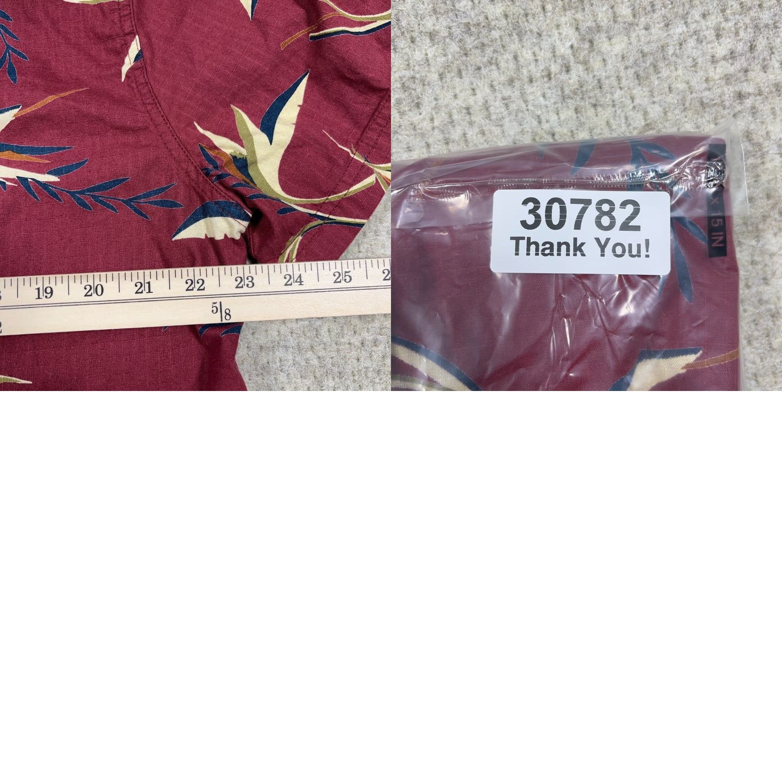 Wallace & Barnes Wallace & Barnes Shirt Men Large Red Button Up Floral Hawaiian Rip Stop Loop Size US L / EU 52-54 / 3 - 8 Thumbnail