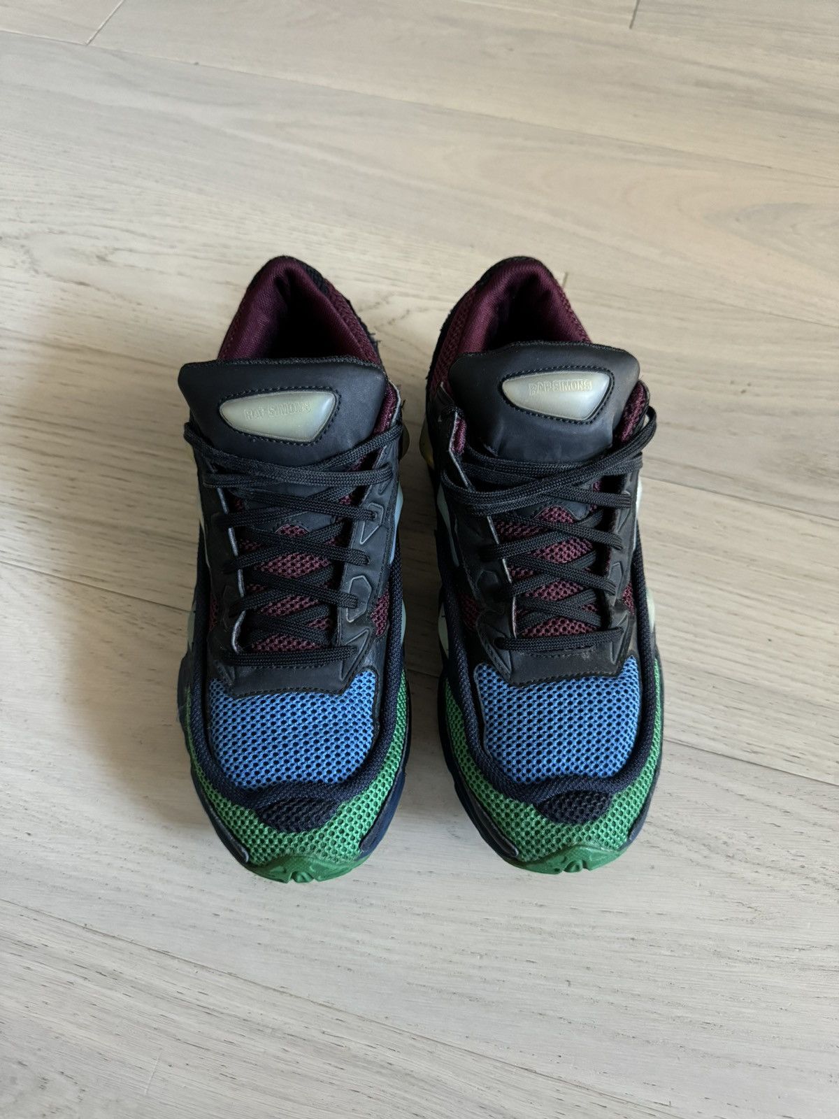Adidas × Raf Simons Adidas X Raf Simons Green Blue Ozweego 2 Runner Size US 9.5 / EU 42-43 - 3 Thumbnail