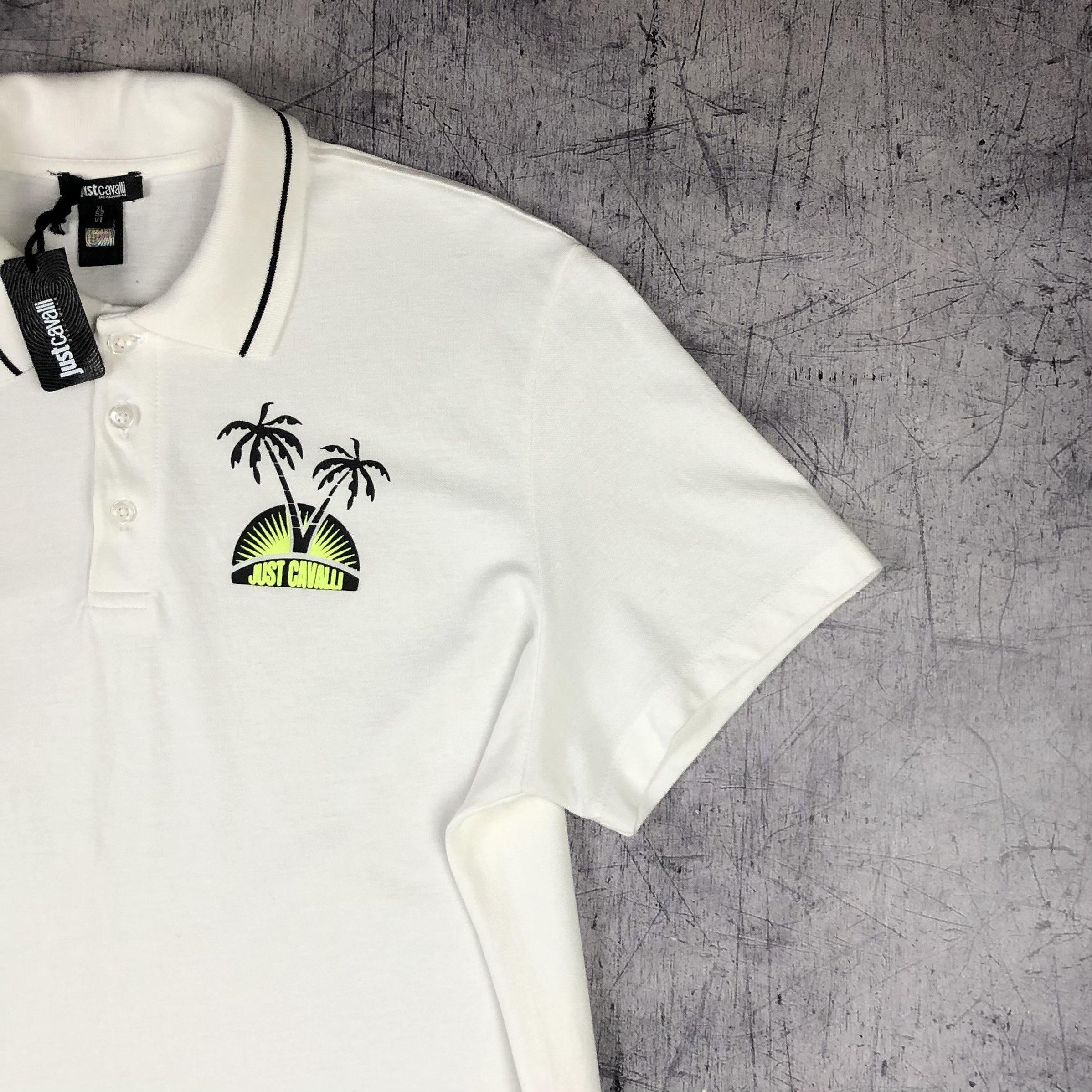 Just Cavalli Just Cavalli Palm Paradise Beachwear BNWT Polo Tee Size US XL / EU 56 / 4 - 9 Thumbnail