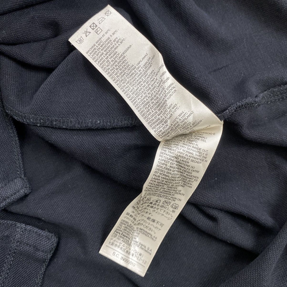 Diesel 2000s Diesel Your Head 78 Big Logo Polo Shirt Luxury Y2k Size US S / EU 44-46 / 1 - 8 Thumbnail
