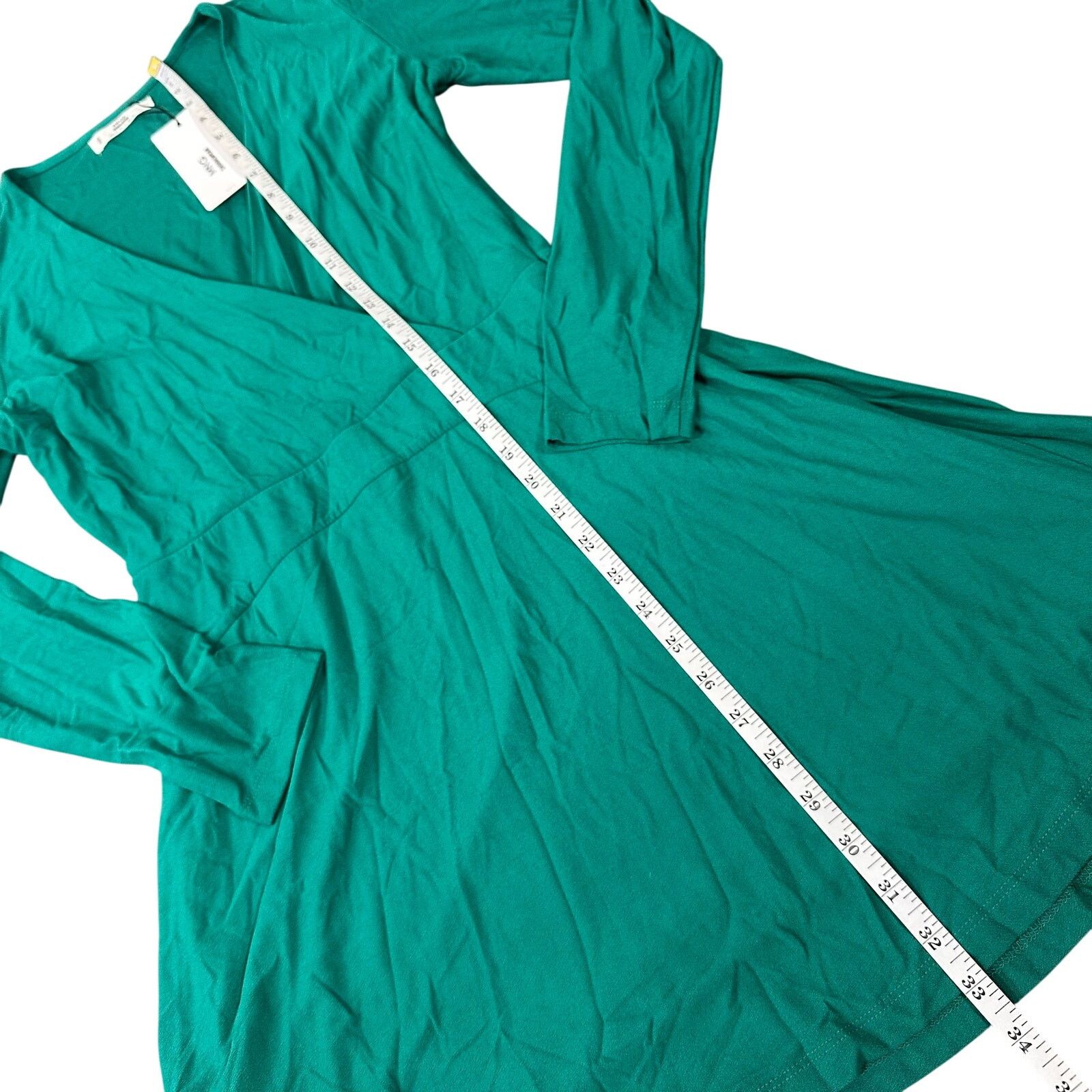 Mango Mango MNG Women's Green Long Sleeve Dress Size 4 Size S / US 4 / IT 40 - 4 Thumbnail