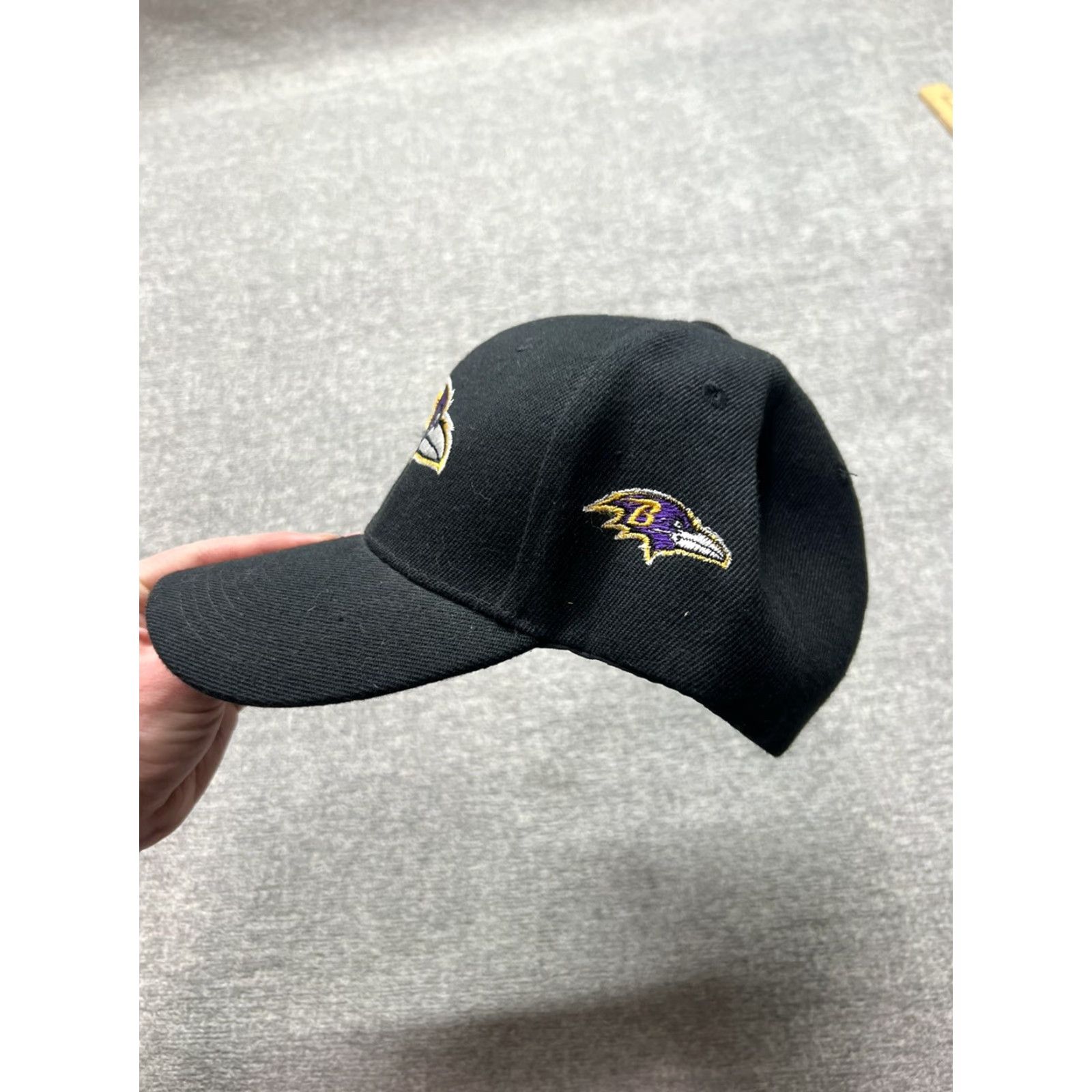 NFL VINTAGE Baltimore Ravens NFL Team Logo Hat Cap Black Purple Rare Cap Size ONE SIZE - 3 Thumbnail