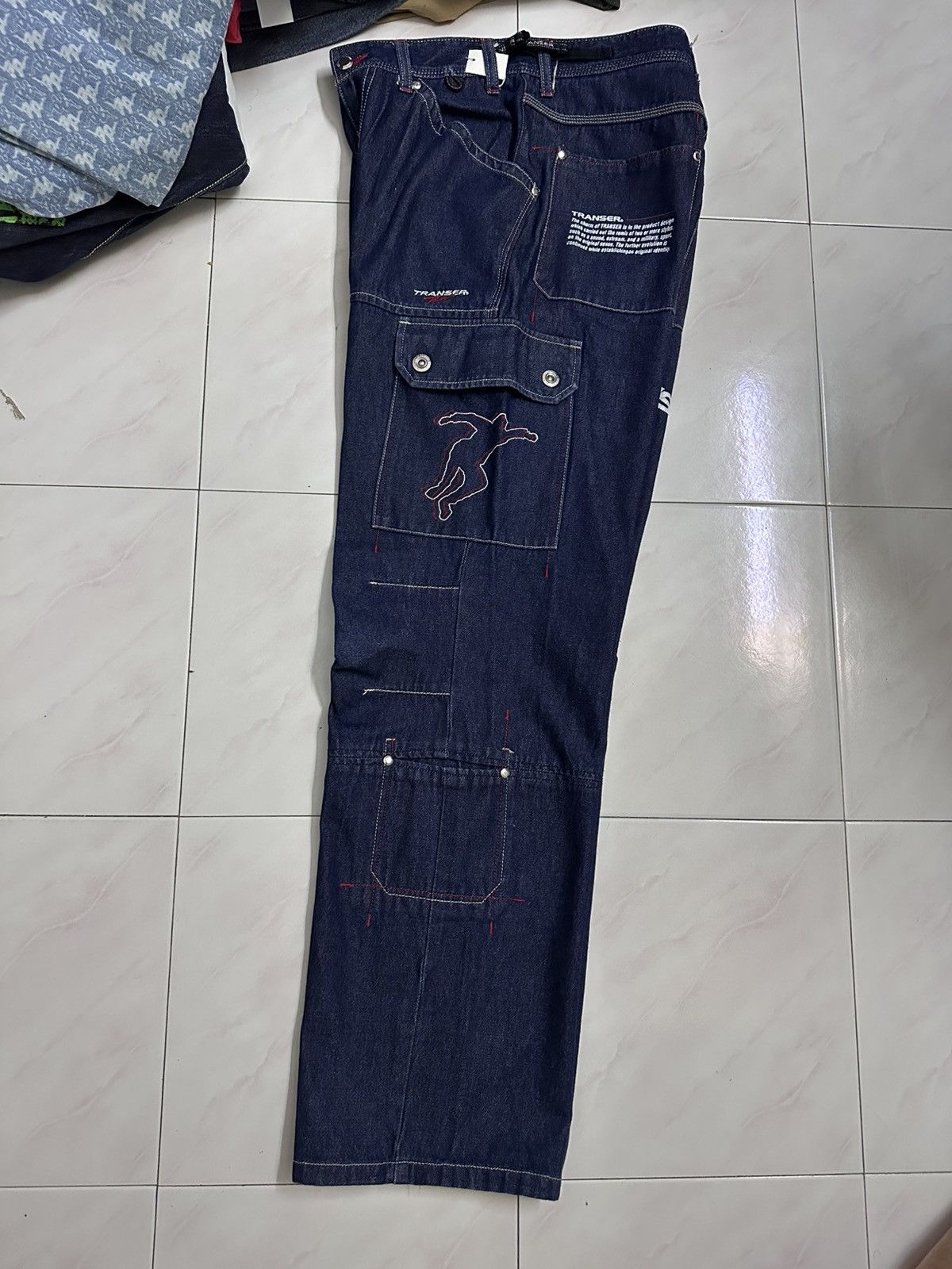 GOA 2000s Deadstock Transer Baggy Jeans Y2K Goa Jnco Lgb Style Size US 29 - 10 Thumbnail