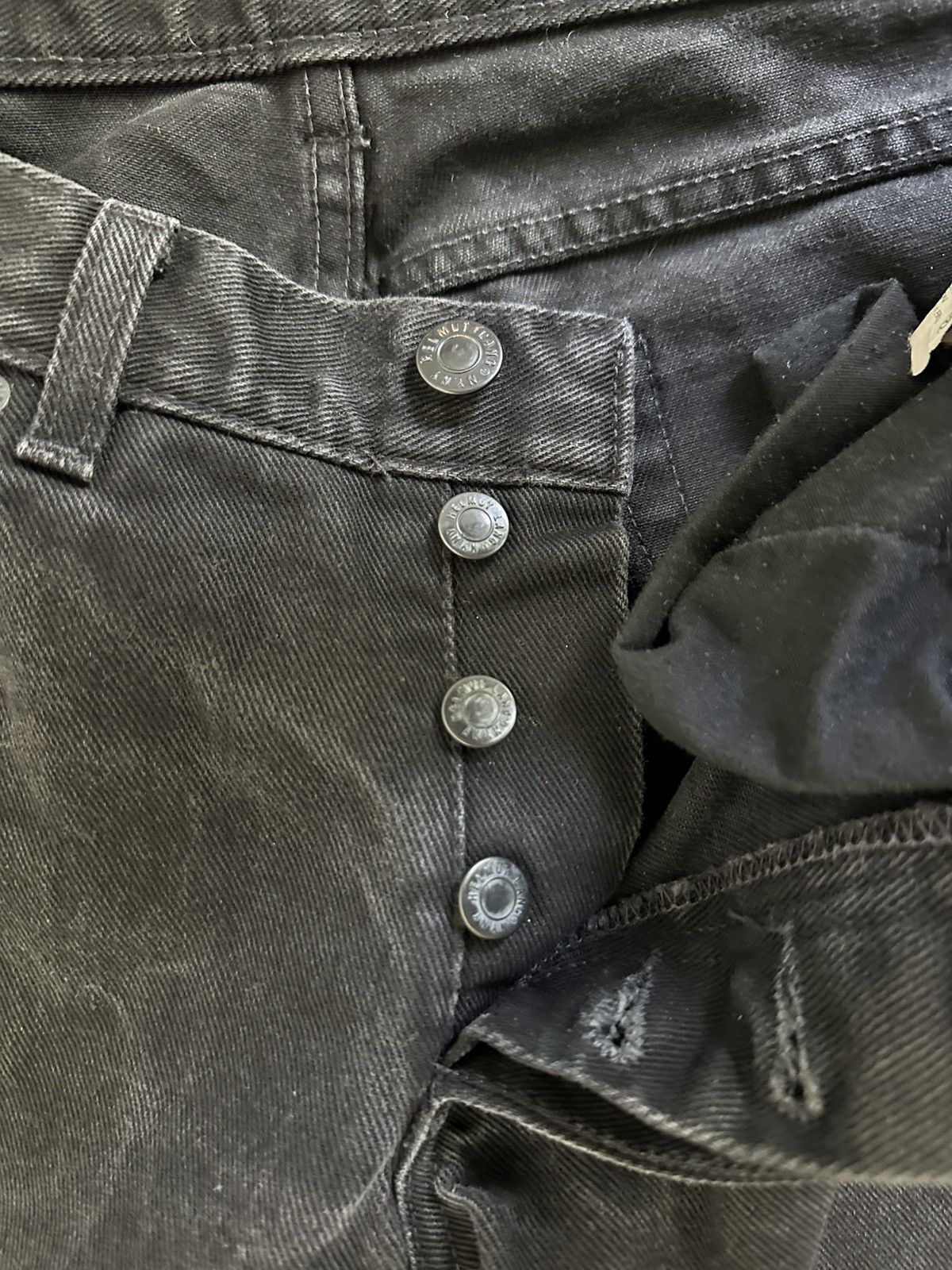 Helmut Lang Early 2000’s Low Waist Straight Leg Jeans Black Size US 30 / EU 46 - 6 Thumbnail