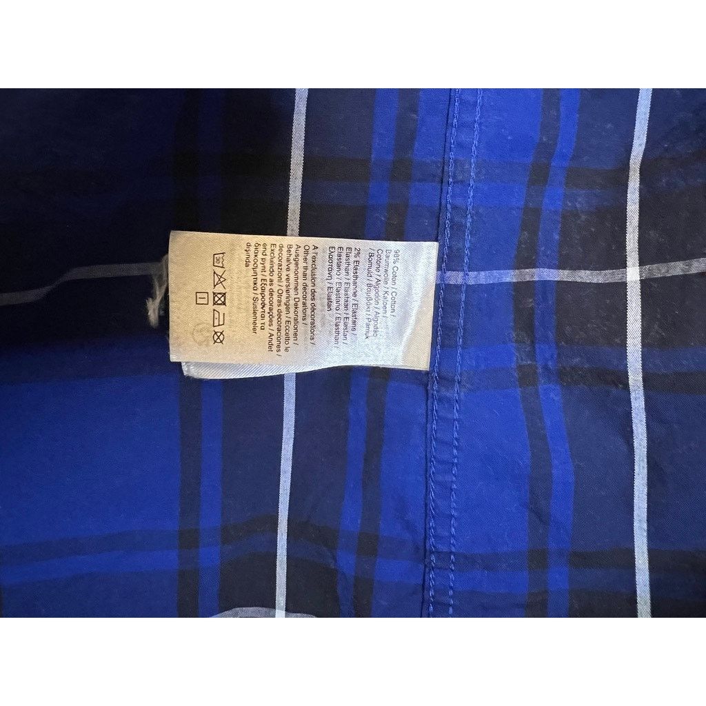 Lacoste Lacoste Blue Check Dress Shirt Size US S / EU 44-46 / 1 - 4 Thumbnail