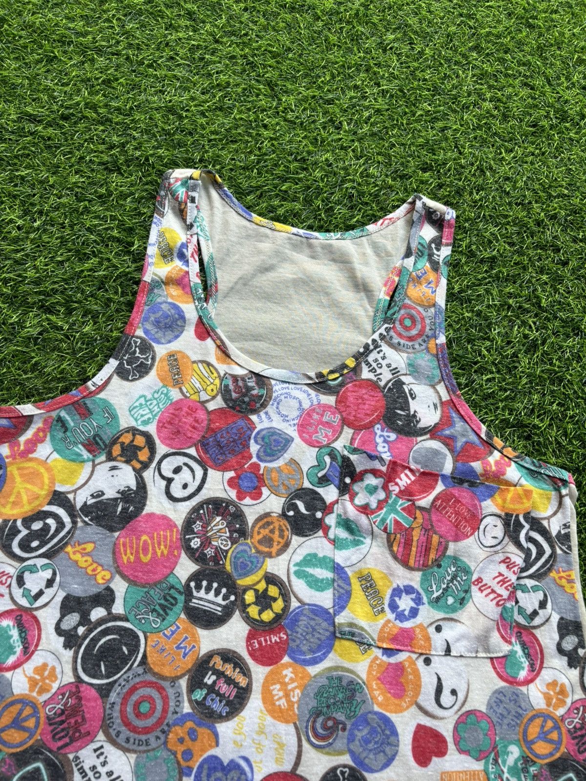 Hysteric Glamour Y2k Hysteric Style Full Print Pocket Tank tops Size US L / EU 52-54 / 3 - 3 Thumbnail