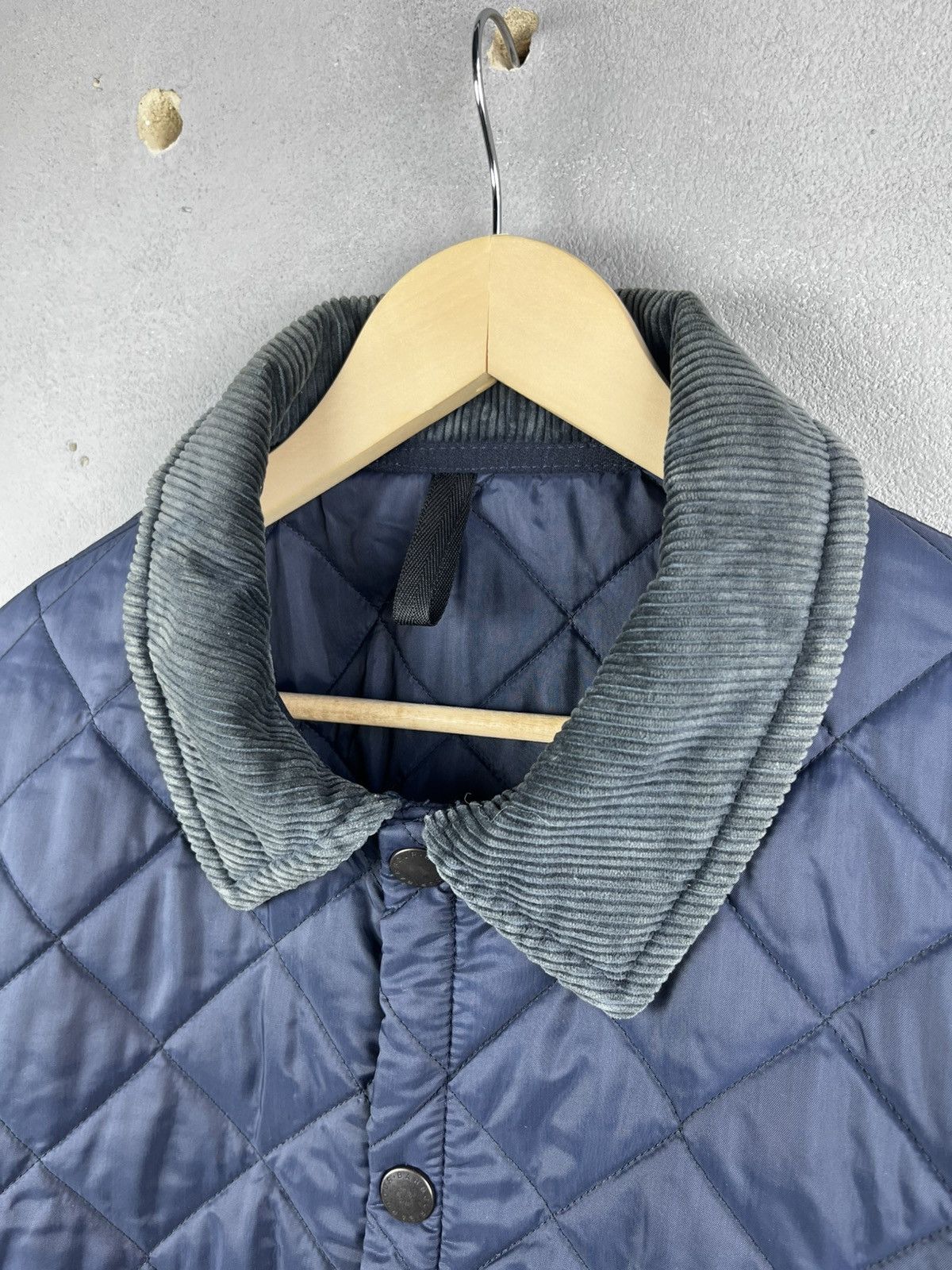 Barbour Vintage Barbour Liddesdale Quilted Men's Jacket Navy M Size US L / EU 52-54 / 3 - 3 Thumbnail
