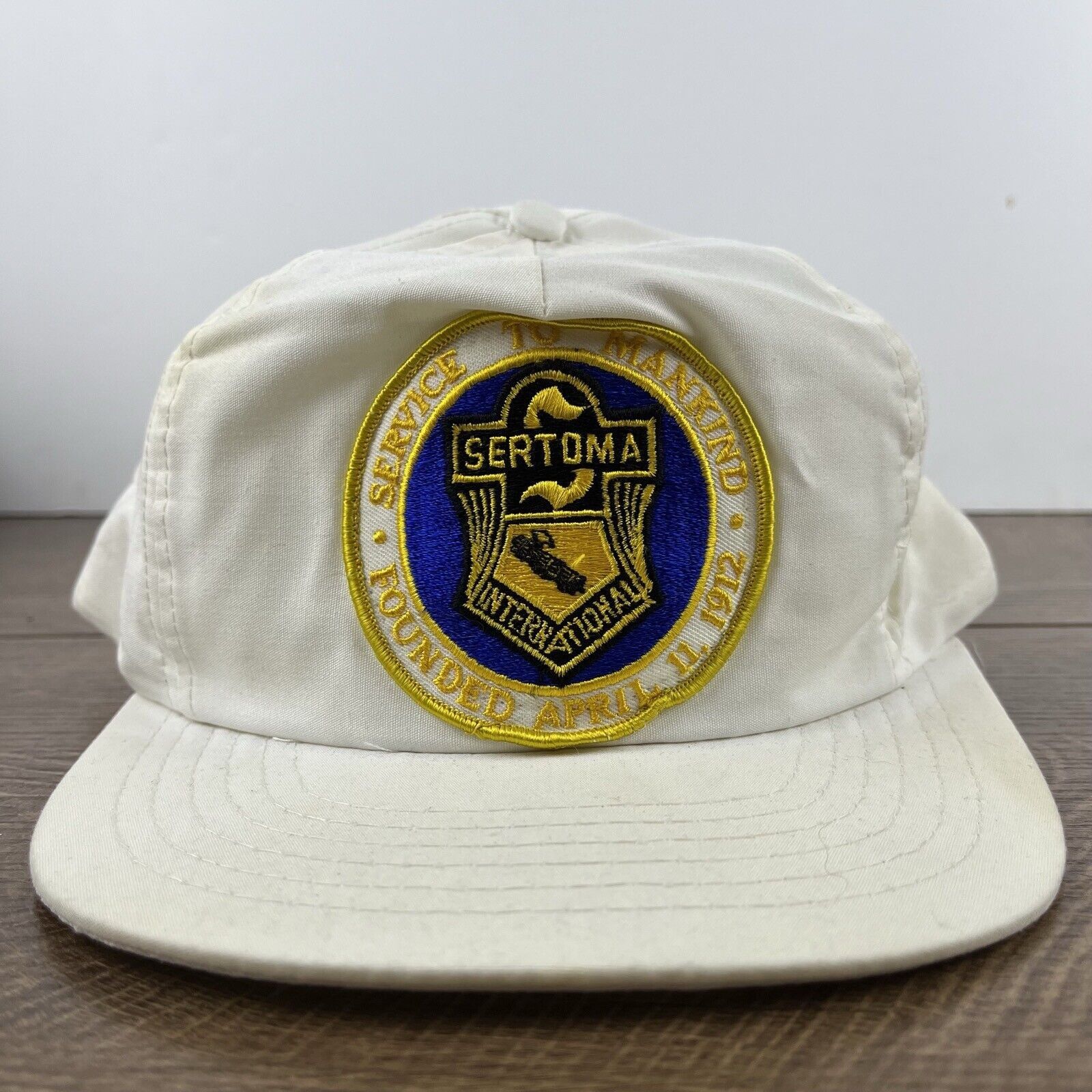 Other Sertoma International Snapback Hat White Hat Adjustable Whit Size ONE SIZE - 3 Thumbnail