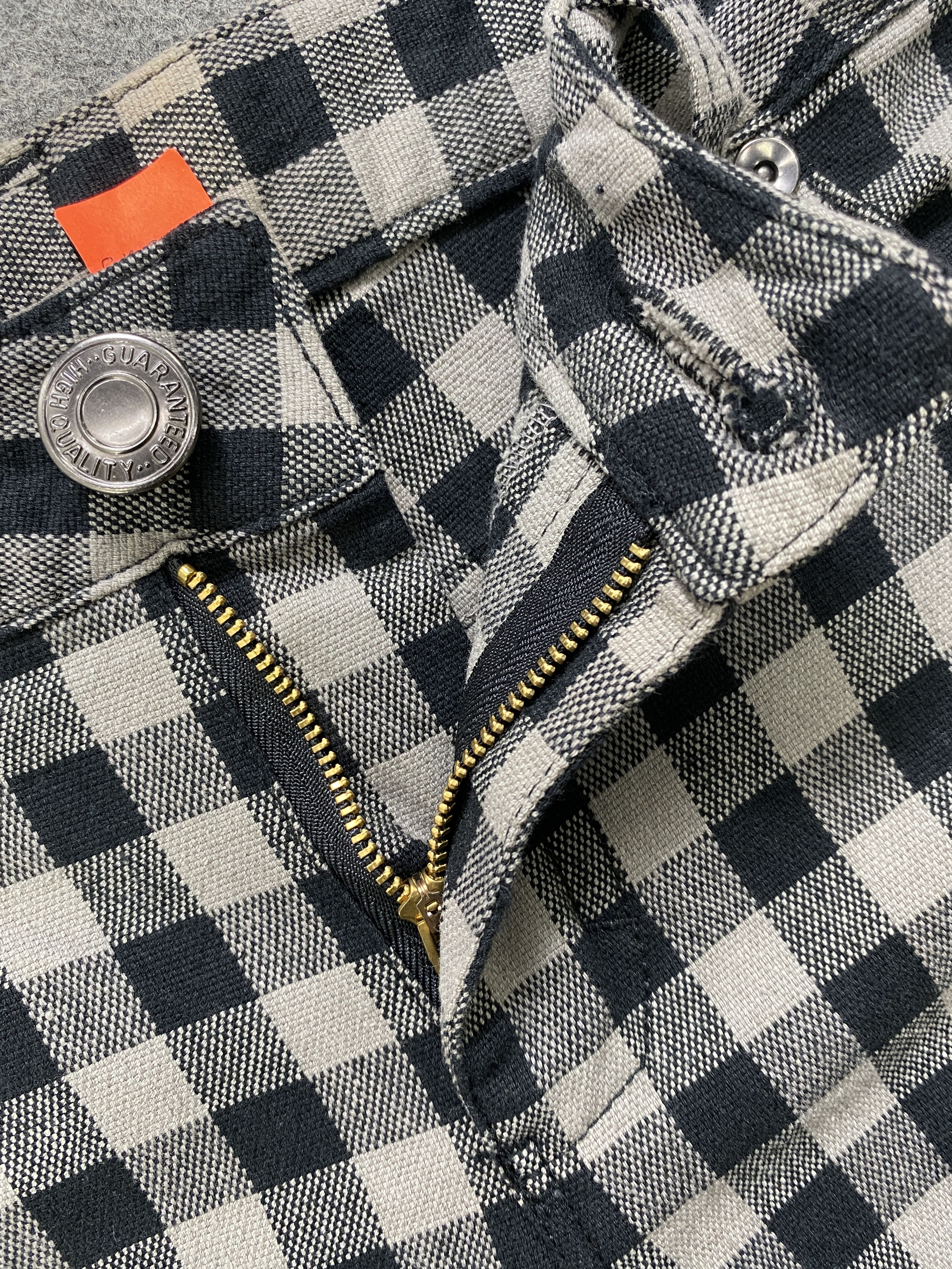 Japanese Brand Vintage Checkered Japanesse Low Rise Pants -CP274 Size US 38 / EU 54 - 3 Thumbnail