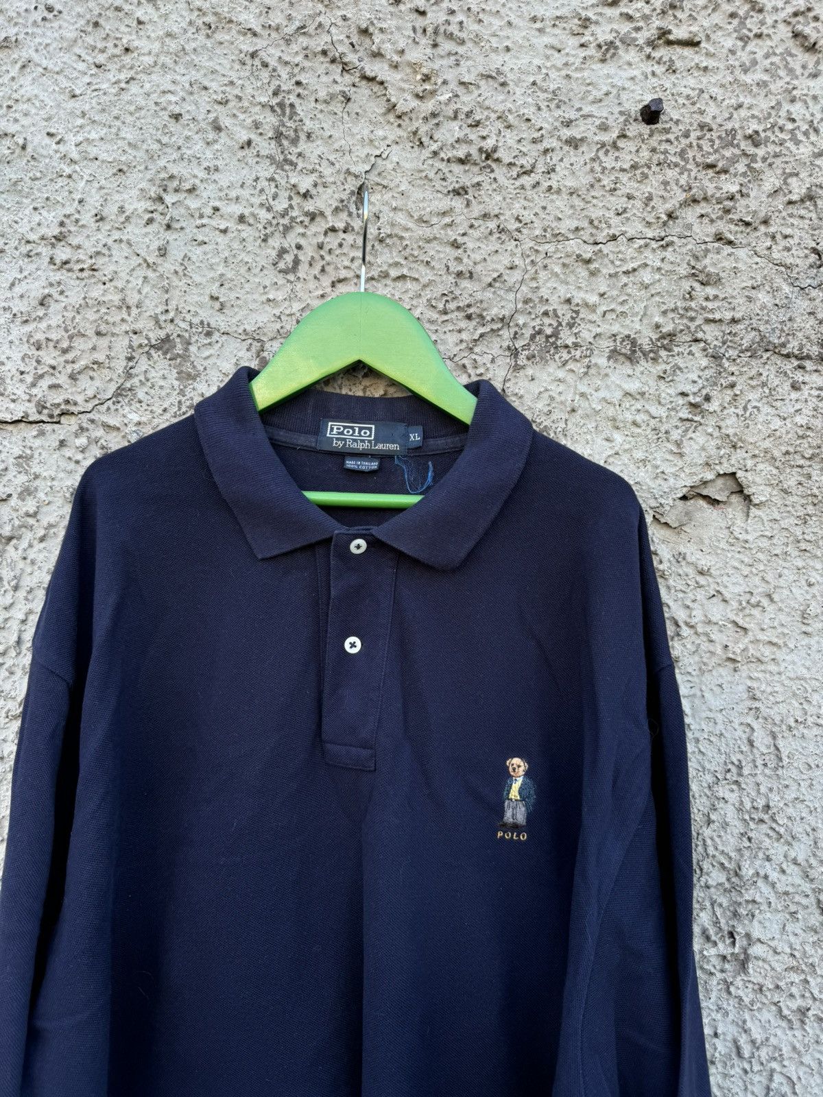 お歳暮・冬ギフト特集2024 Long Lauren Ralph By Bear Polo Y2K Vintage Sleeve 90s Navy トップス