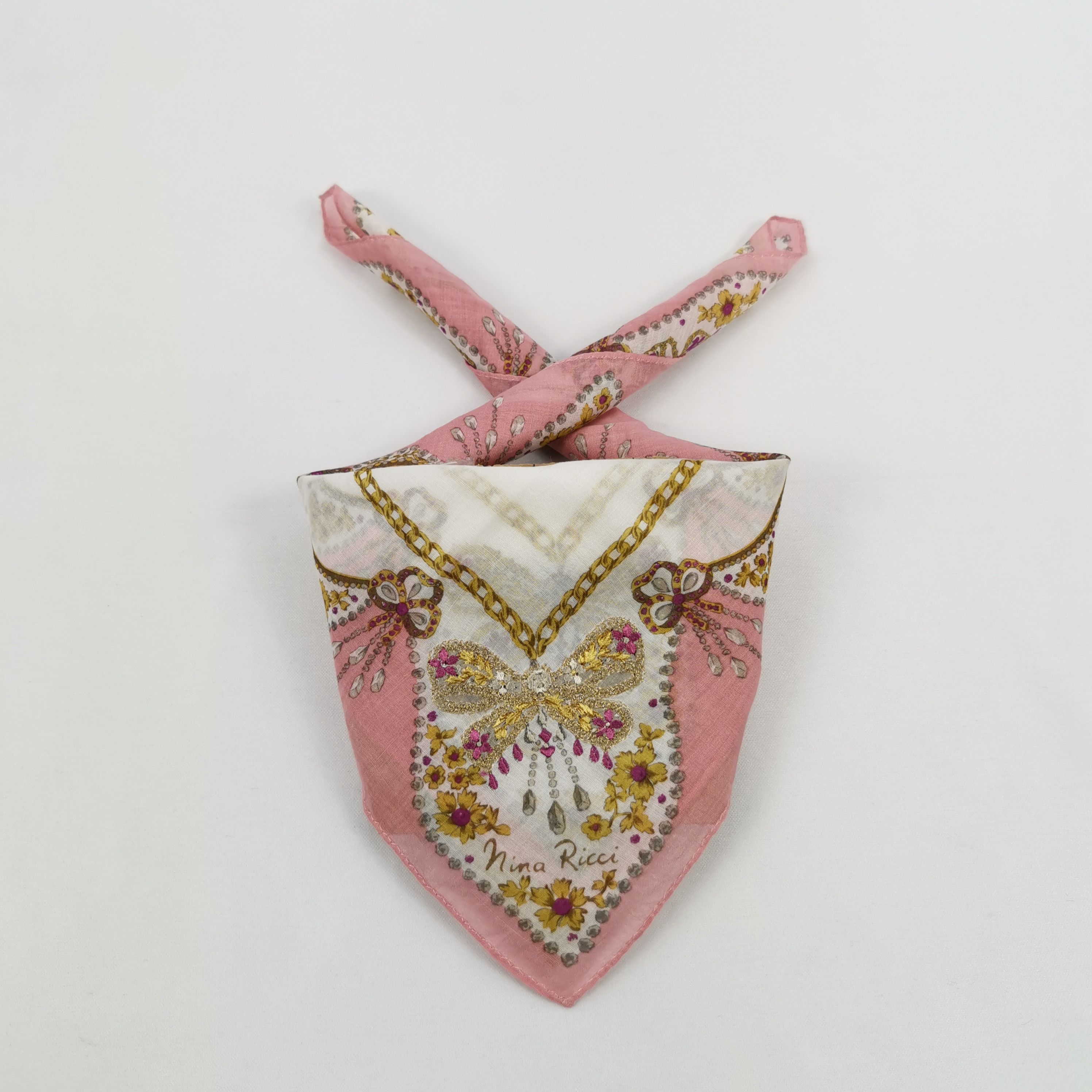 Japanese Brand Vintage Nina Ricci Handkerchief Neckerchief Bandana Size ONE SIZE - 1 Thumbnail