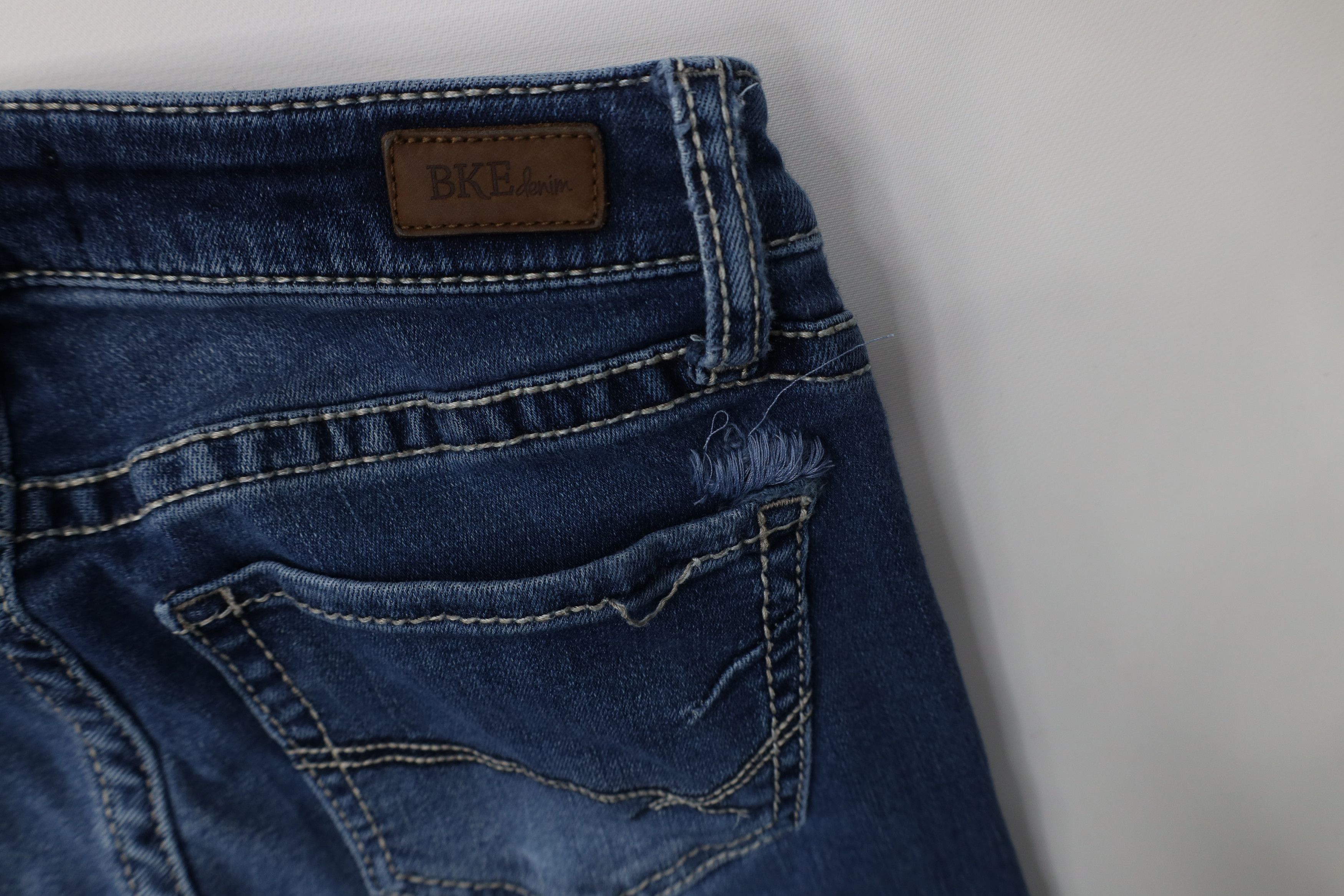 Vintage Buckle BKE Stitch Stretch Stella Slim Low Rise Bootcut Jeans Size 24" / US 00 / IT 34 - 14 Thumbnail
