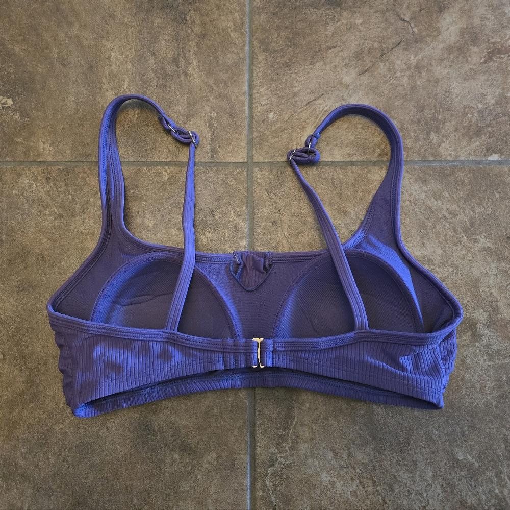 Designer Violet Button Detailed T&T Bikini Top Size ONE SIZE - 2 Thumbnail