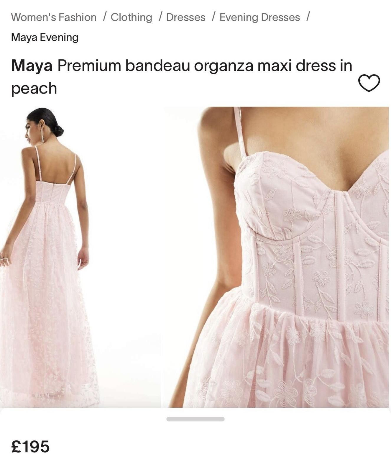 Issey Miyake Maya Premium bandeau organza maxi dress RPR £195 NEW size L Size M / US 6-8 / IT 42-44 - 5 Thumbnail