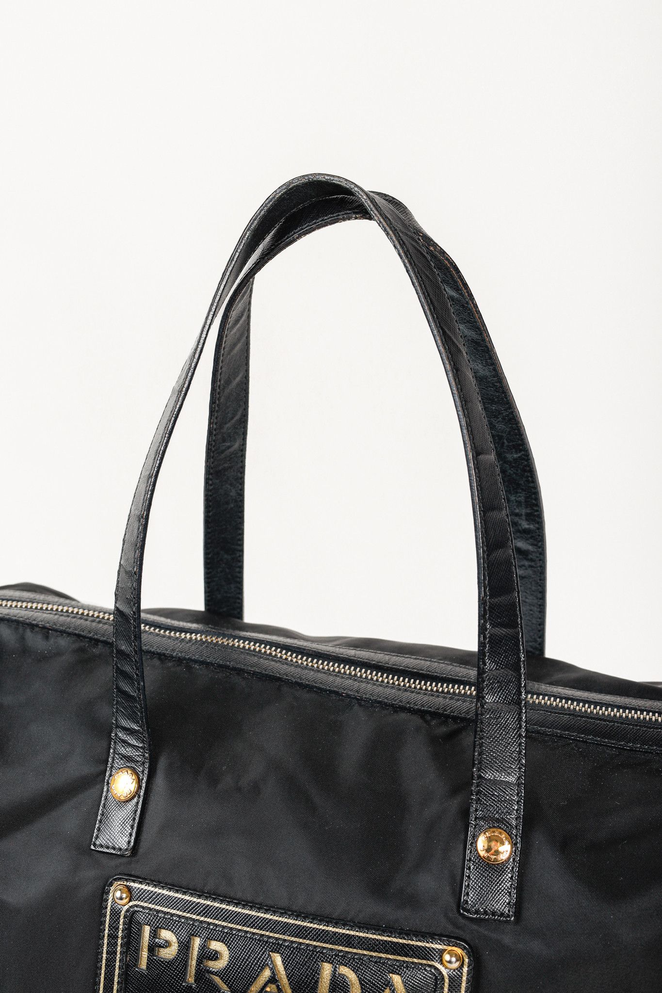 Prada Prada Vintage Tessuto Nylon Saffiano Stencil Logo Bag Size ONE SIZE - 6 Thumbnail