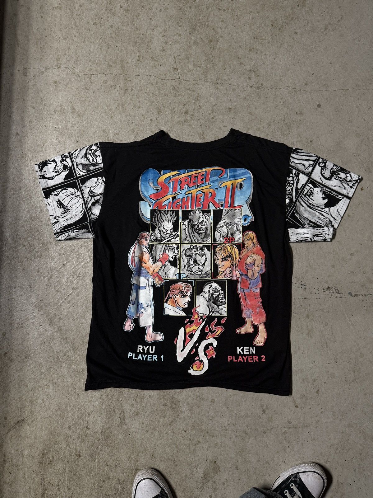 Other 1993 Street Fighter || Ryu & Ken vs. Guile & Chun-Li black Size US L / EU 52-54 / 3 - 1 Thumbnail