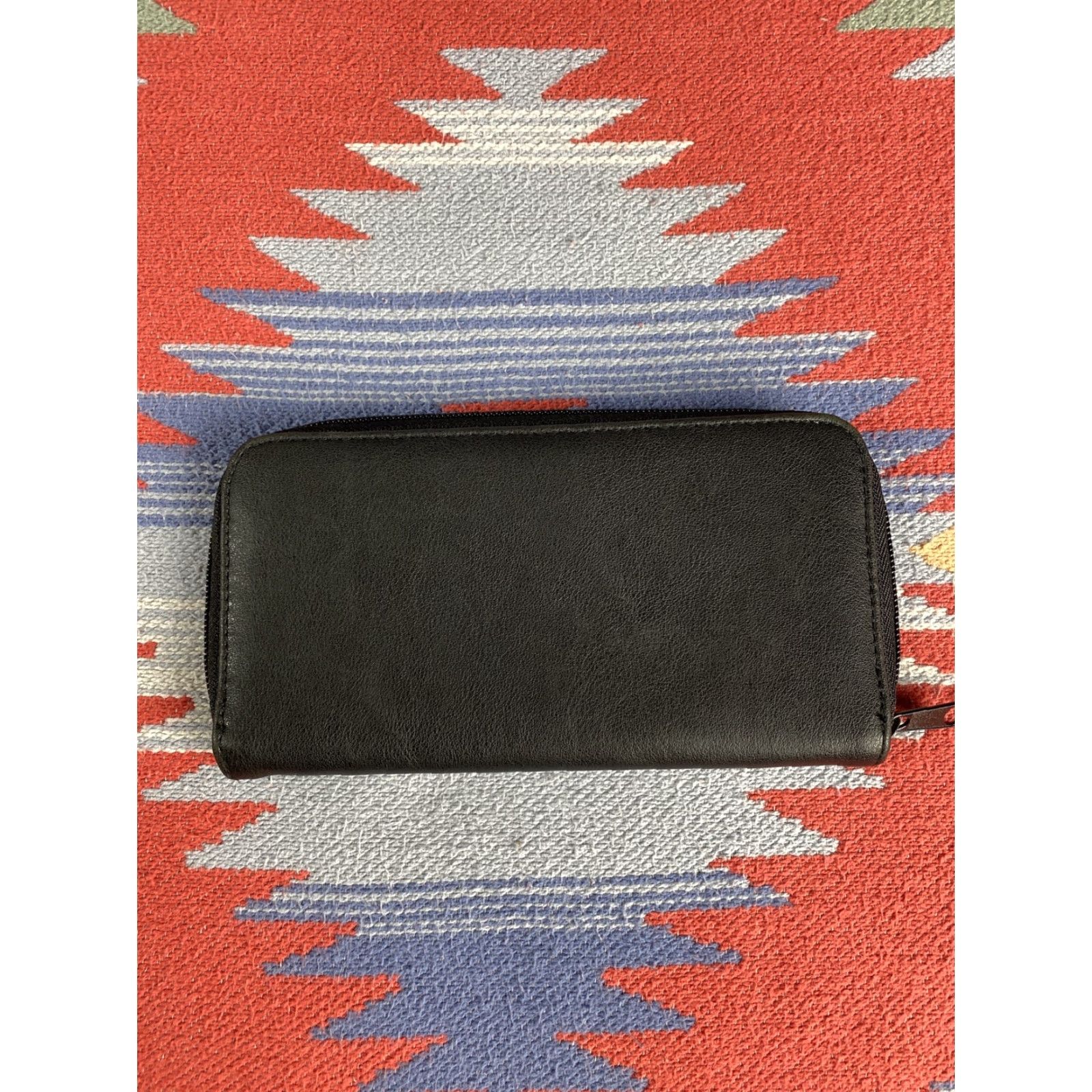 Vintage VINTAGE Rosetti Wallet Clutch Zip Leather Black Womens Size ONE SIZE - 3 Thumbnail