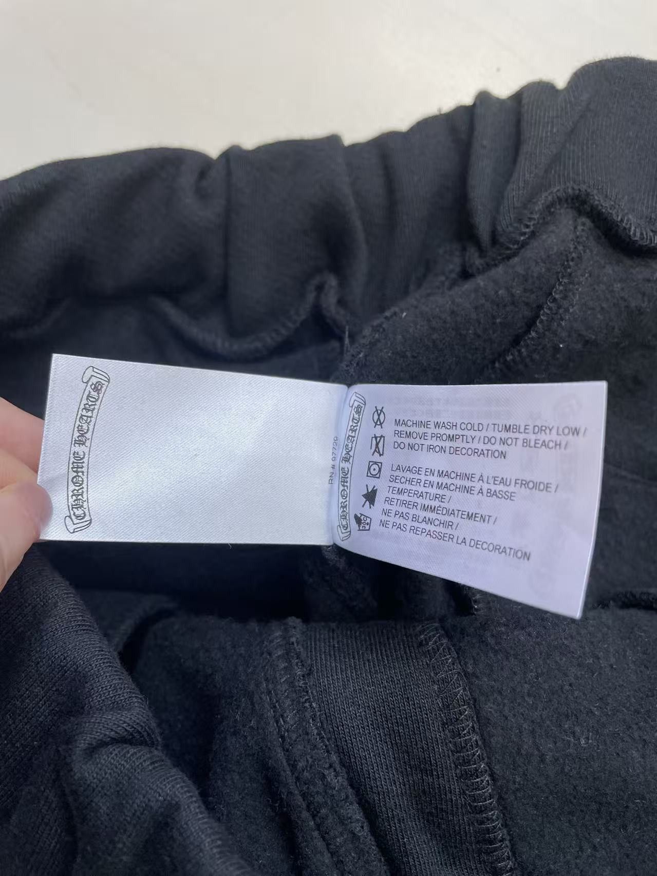 Chrome Hearts Chrome Hearts Blue Horseshoe Script Black Sweatpants Size 36" / US 14 / IT 50 - 8 Thumbnail