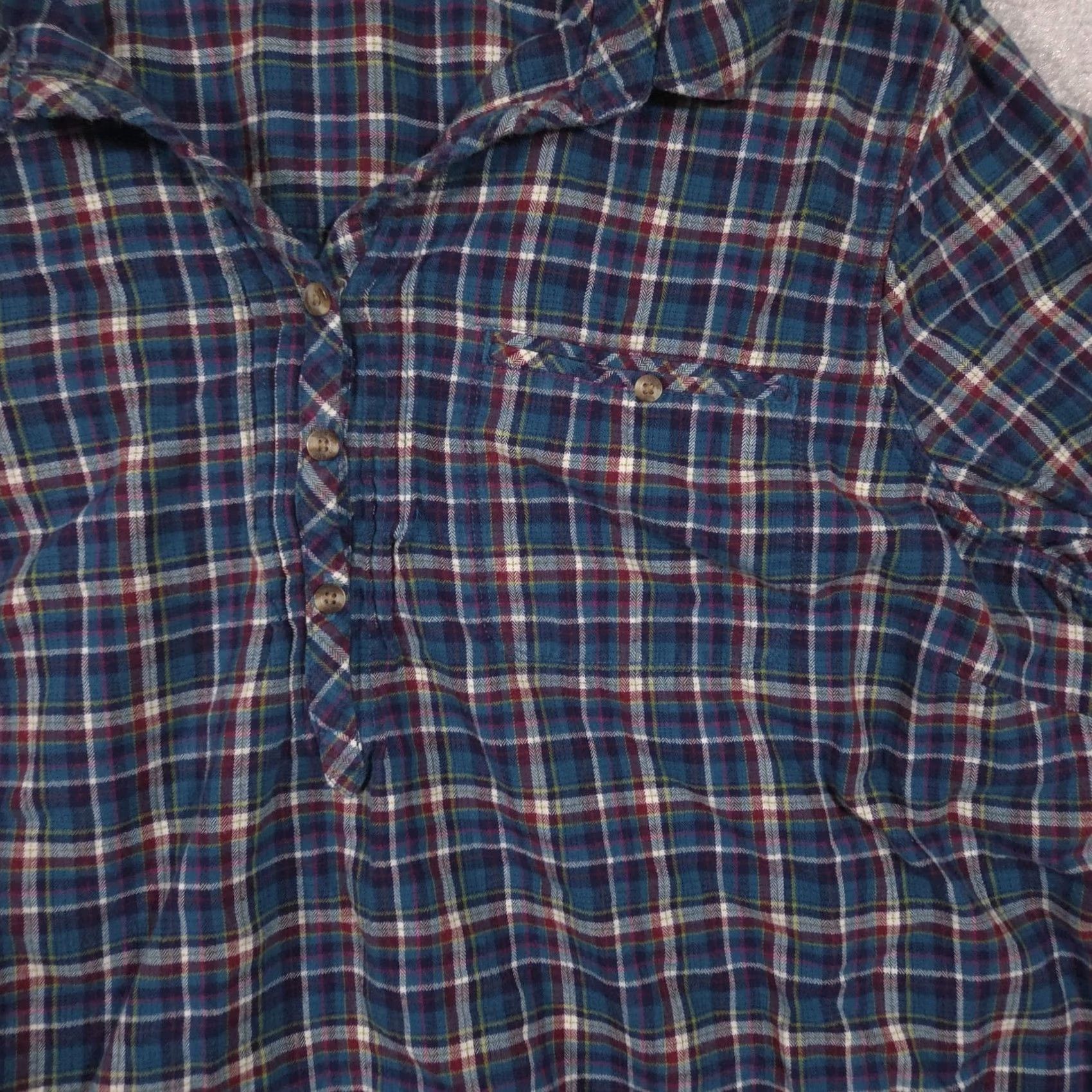 Eddie Bauer VINTAGE? No. Eddie Bauer Shirt Womens 2XL Blue Plaid Flannel Collared Long Sleeve Tunic Top Size XXL / US 16-18 / IT 52-54 - 4 Thumbnail