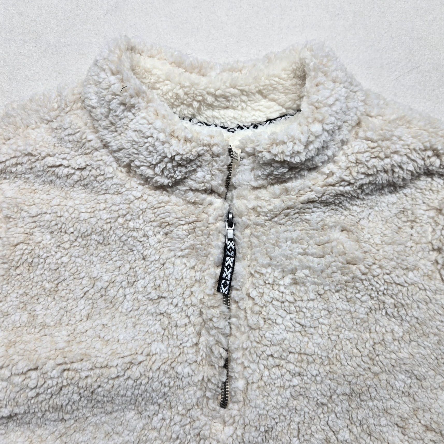 Vintage Time and Tru Sweater XL Womens Ivory 1/4 Zip Pullover Size XL / US 12-14 / IT 48-50 - 2 Thumbnail