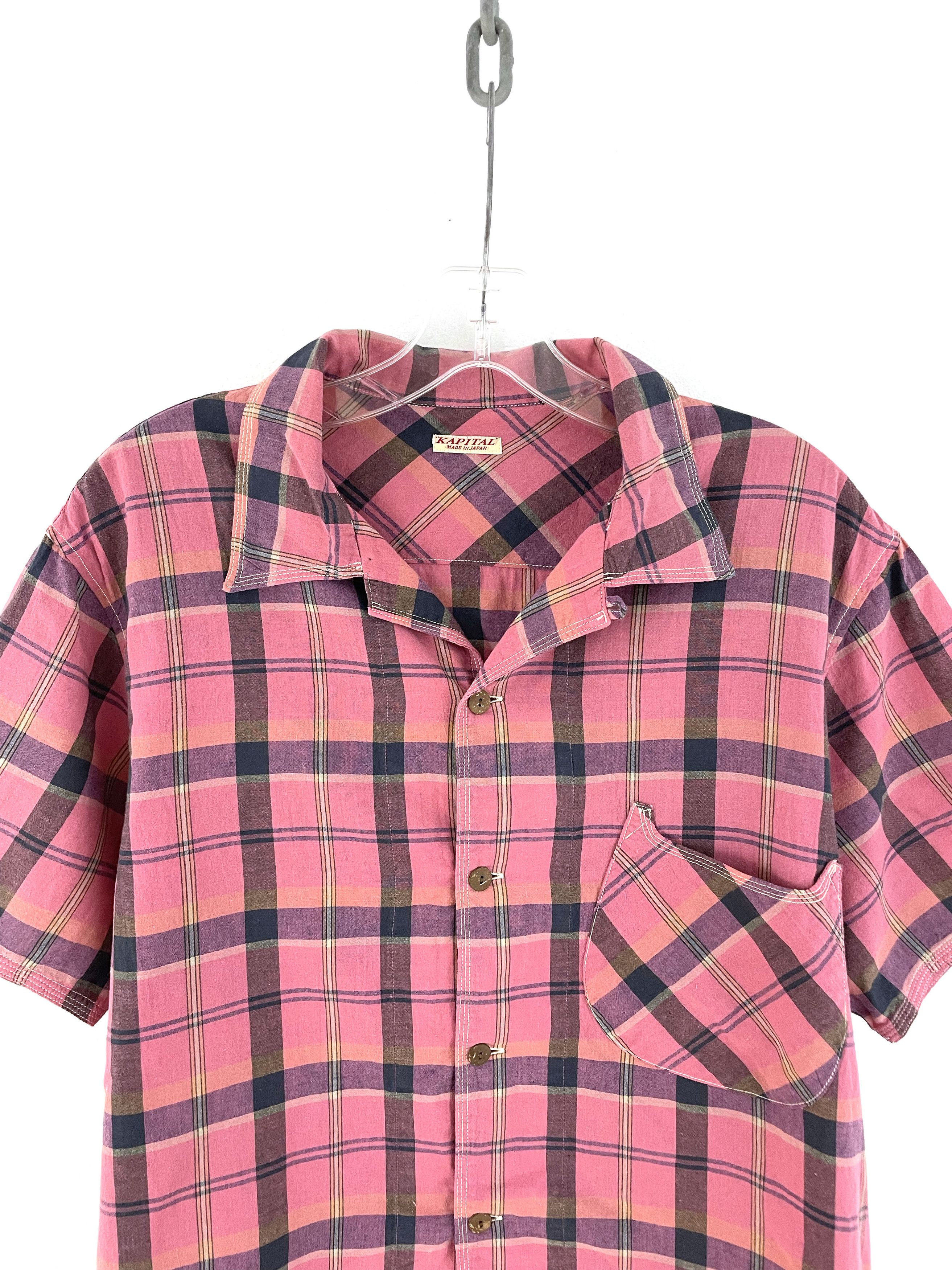 Kapital Open Collar Checkered Shirt Size US L / EU 52-54 / 3 - 4 Thumbnail