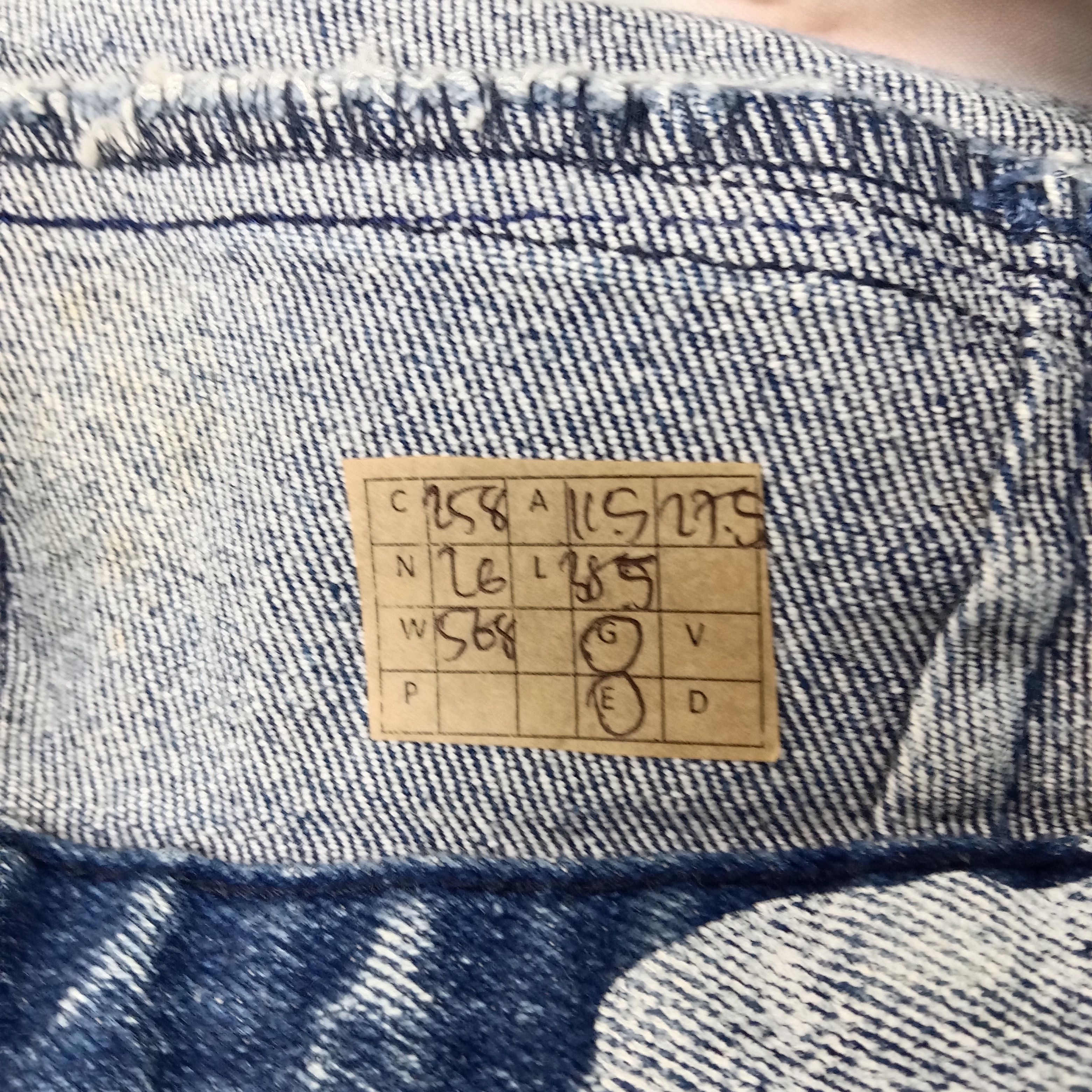 Japanese Brand Ryu Sports Japanese Flower Full Print Jeans C258N26 Size 23" - 15 Thumbnail