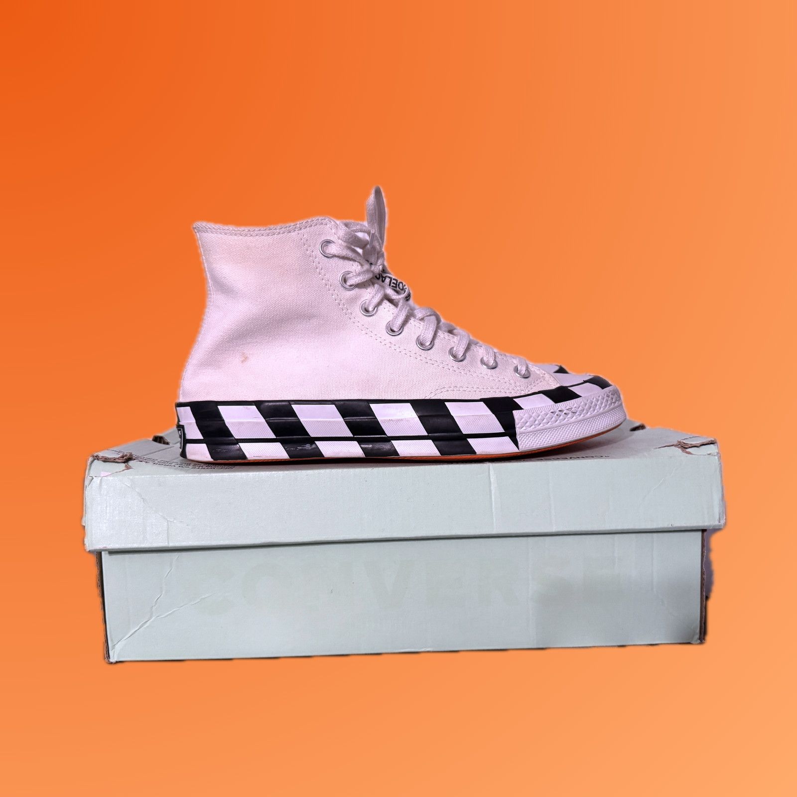 Converse × Off-White US 8 Off-White Converse Chuck Taylor All-Star '70 High White Size US 8 / EU 41 - 2 Thumbnail