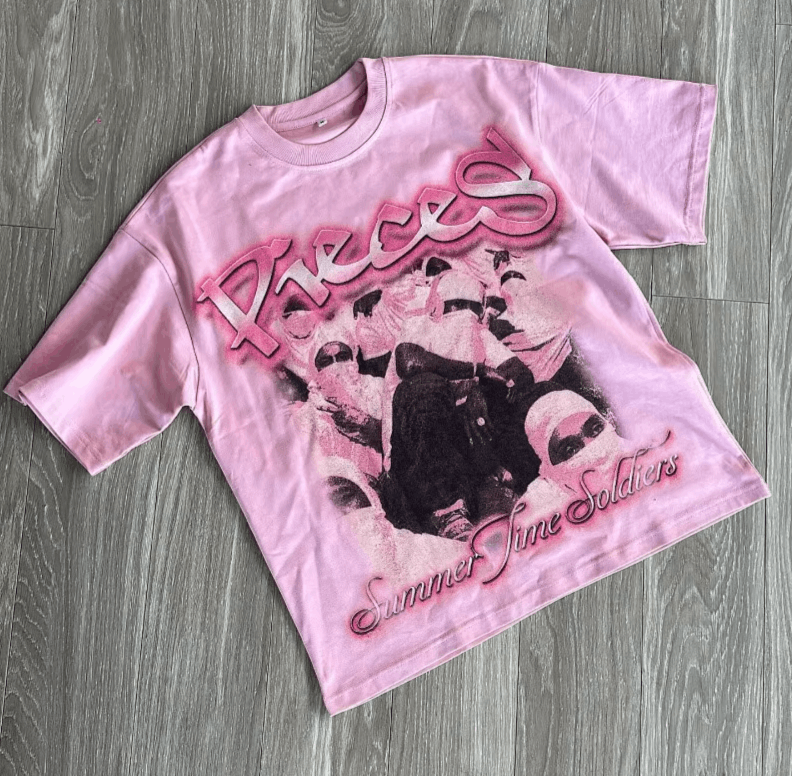 Japanese Brand Printed Oversized Pink T-Shirts Size US S / EU 44-46 / 1 - 1 Thumbnail