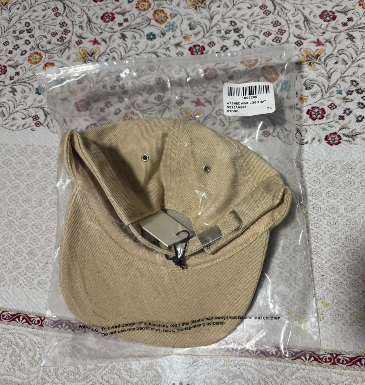 Aime Leon Dore Aime Leon Dore Washed “A” Logo Hat in “Stone” Cap Adjustable Size ONE SIZE - 8 Thumbnail