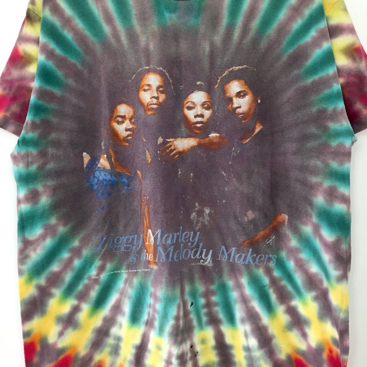 Vintage ZIGGY MARLEY & THE MELODY MAKERS POWER TO MOVE YA TEE Size US L / EU 52-54 / 3 - 3 Thumbnail