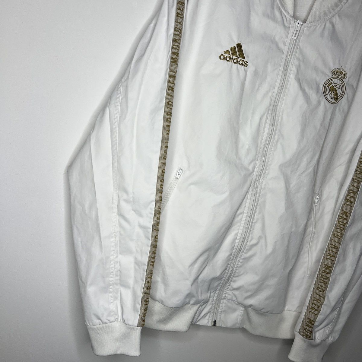 Adidas Adidas Real Madrid Tracksuit Training Soccer Jacket Football Size US L / EU 52-54 / 3 - 3 Thumbnail