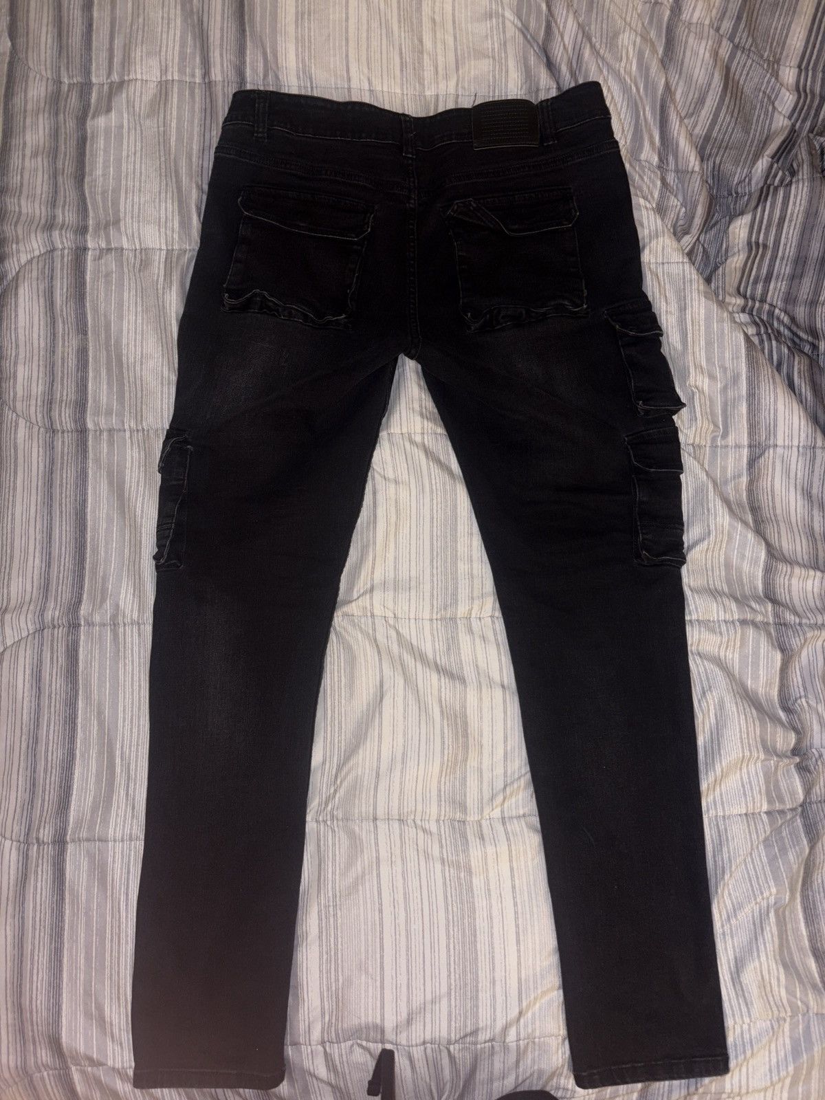 SERENEDE Black Serenade Cargo Jeans Size US 36 / EU 52 - 1 Thumbnail
