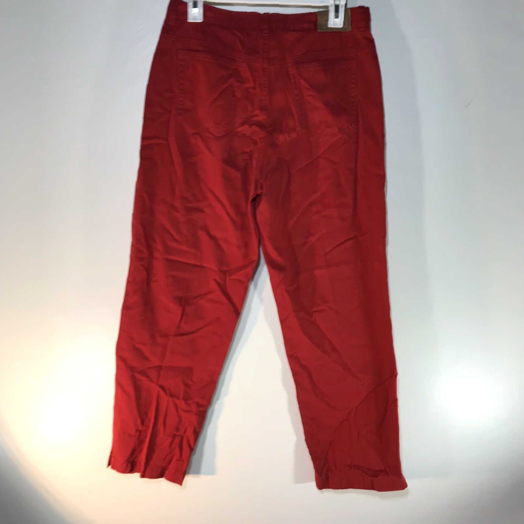 Ralph Lauren Lauren Ralph Lauren Red Cropped Pants Womens Size 8 Casual Workwear Size 30" / US 8 / IT 44 - 6 Thumbnail