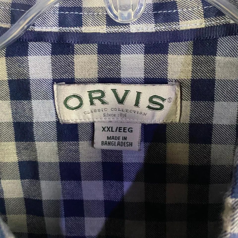 Orvis Orvis Flannel Shirt Men's XXL 2XL Button Down Checkers Size US XXL / EU 58 / 5 - 3 Thumbnail