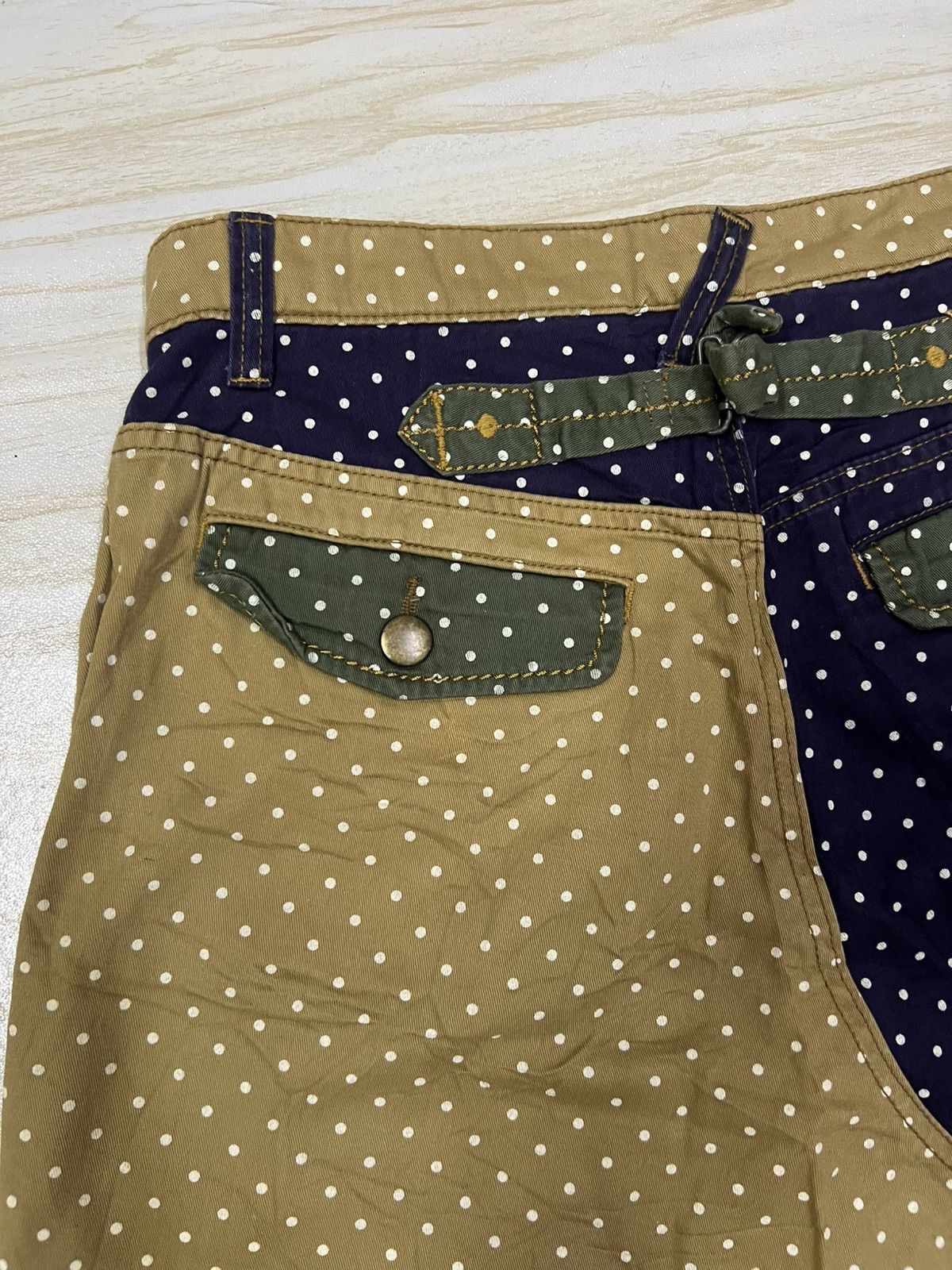 Japanese Brand Japanese Brand Cube Sugar Polkadot Cropped Trousers Pant Size US 30 / EU 46 - 10 Thumbnail