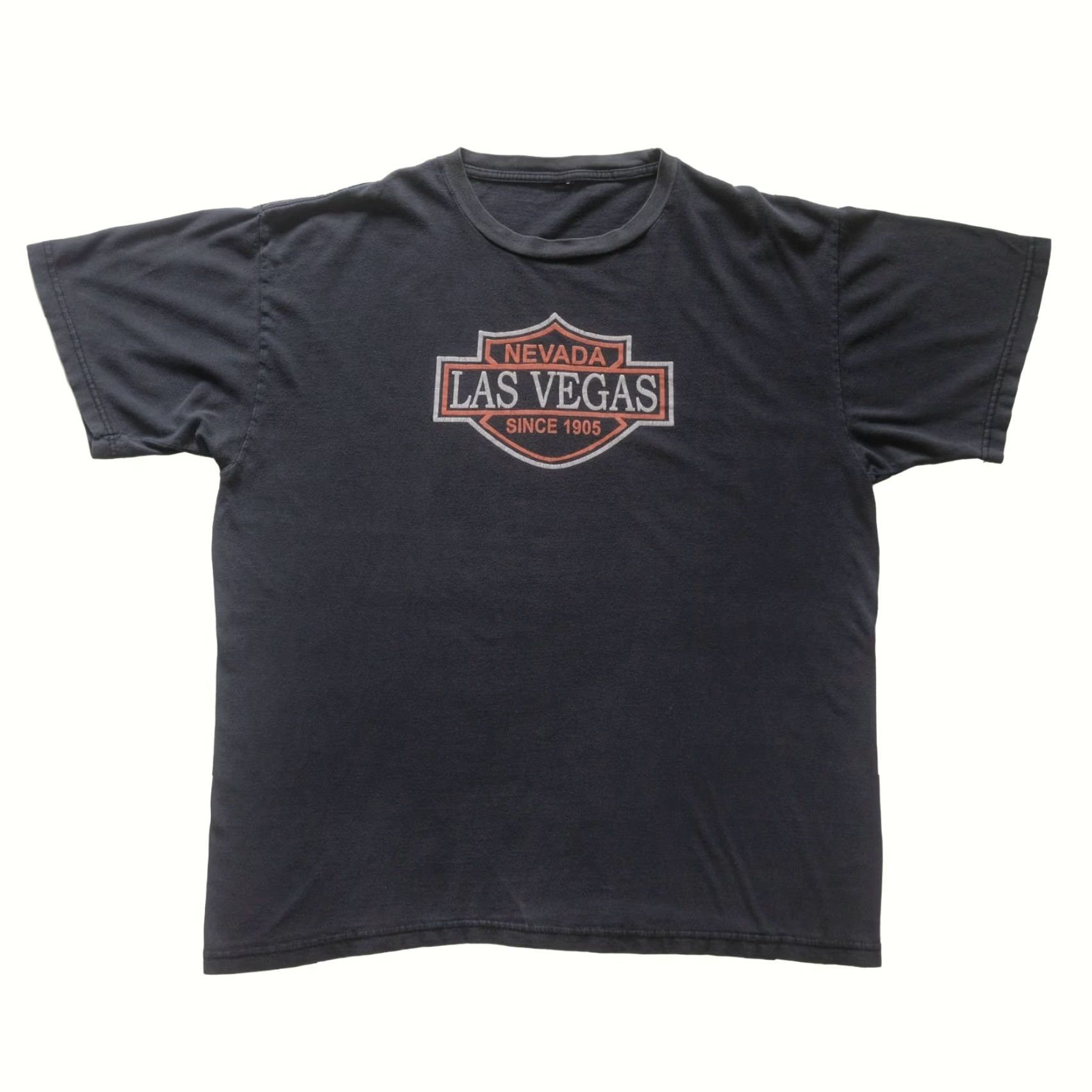 Vintage VINTAGE LAS VEGAS NEVADA MOTORCYCLE SINCE 1905 FADED BLACK GRAPHIC T SHIRT Mens XL Size US XL / EU 56 / 4 - 2 Thumbnail