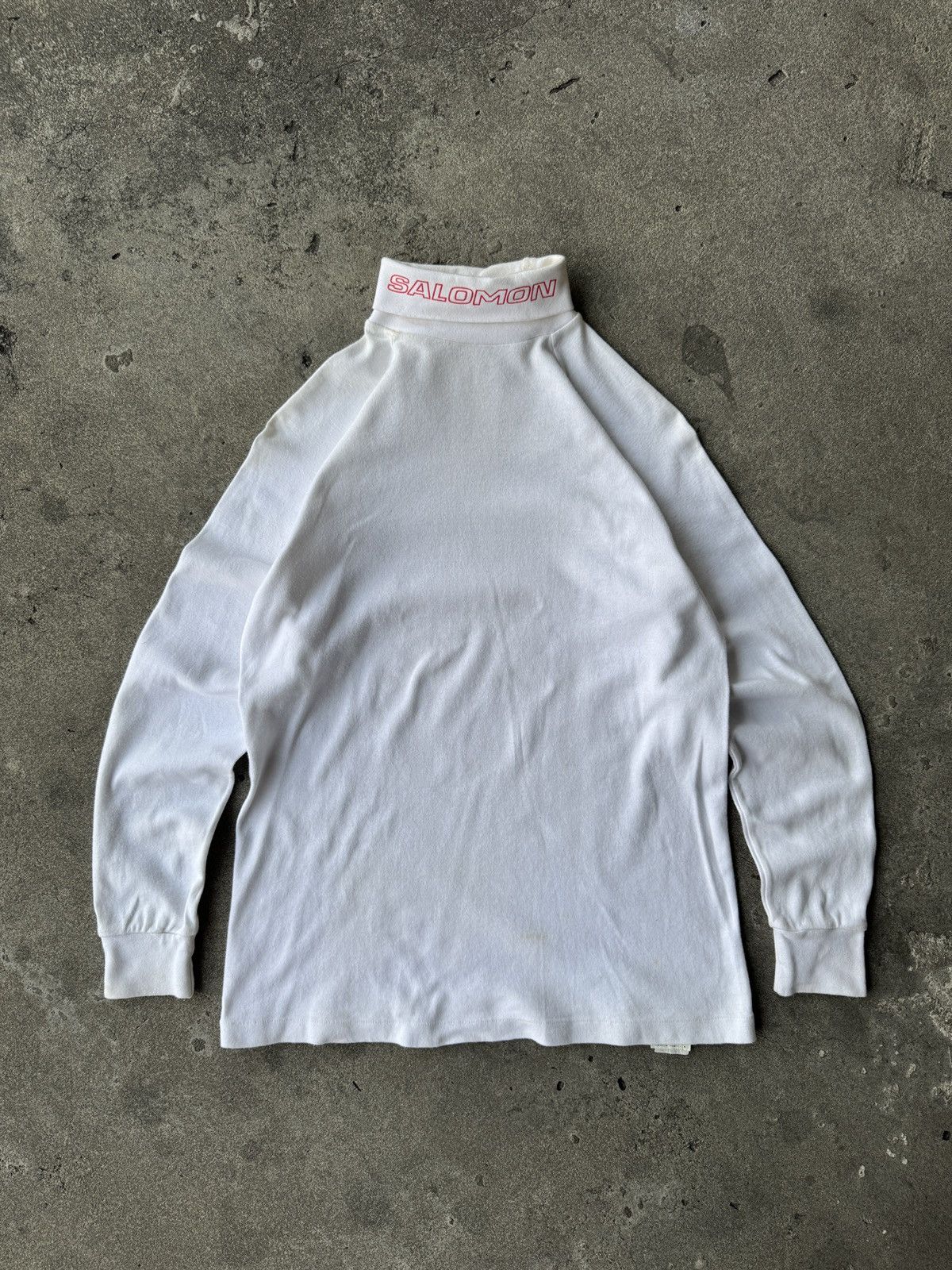 Salomon Vintage Salomon Big Logo Turtleneck Longg Sleeve Tee Size US M / EU 48-50 / 2 - 1 Thumbnail