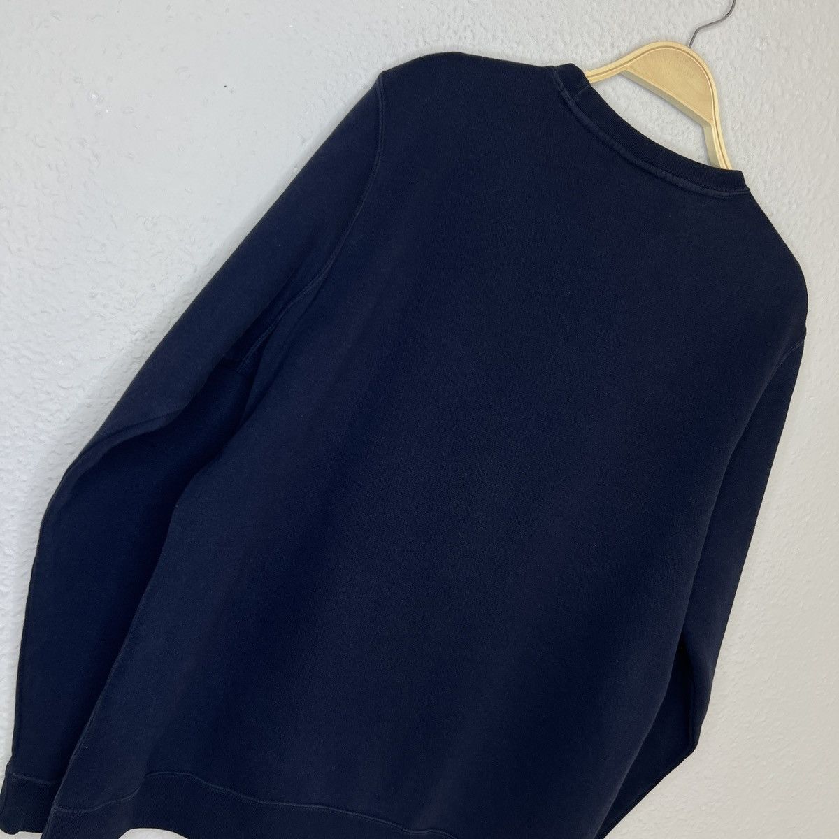 Nike × Vintage VINTAGE Y2K NIKE SWEATSHIRT NAVY CREWNECK MINI SWOOSH Size US L / EU 52-54 / 3 - 7 Thumbnail