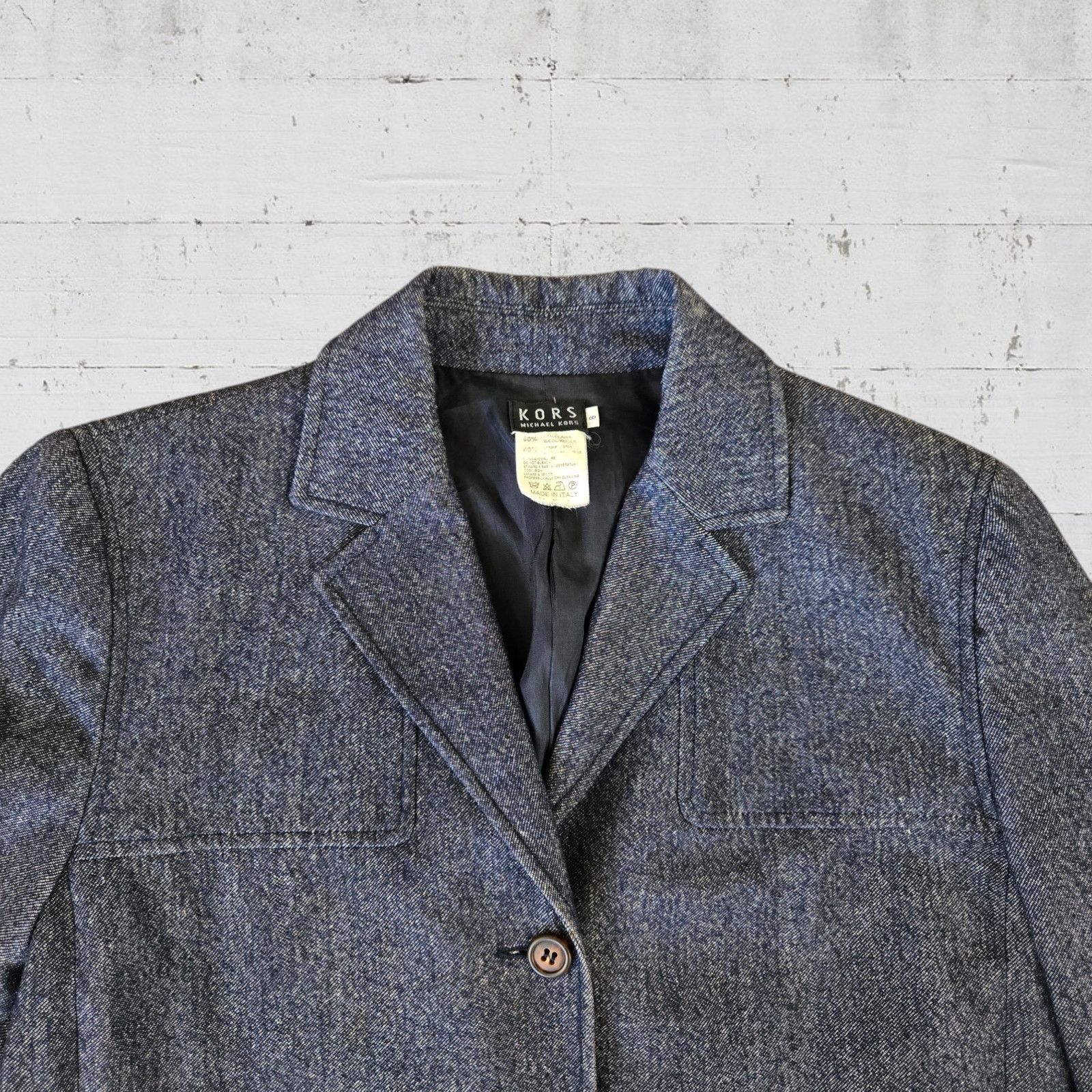Michael Kors Vintage Michael Kors Navy Wool Jacket Size 8 Size M / US 6-8 / IT 42-44 - 5 Thumbnail