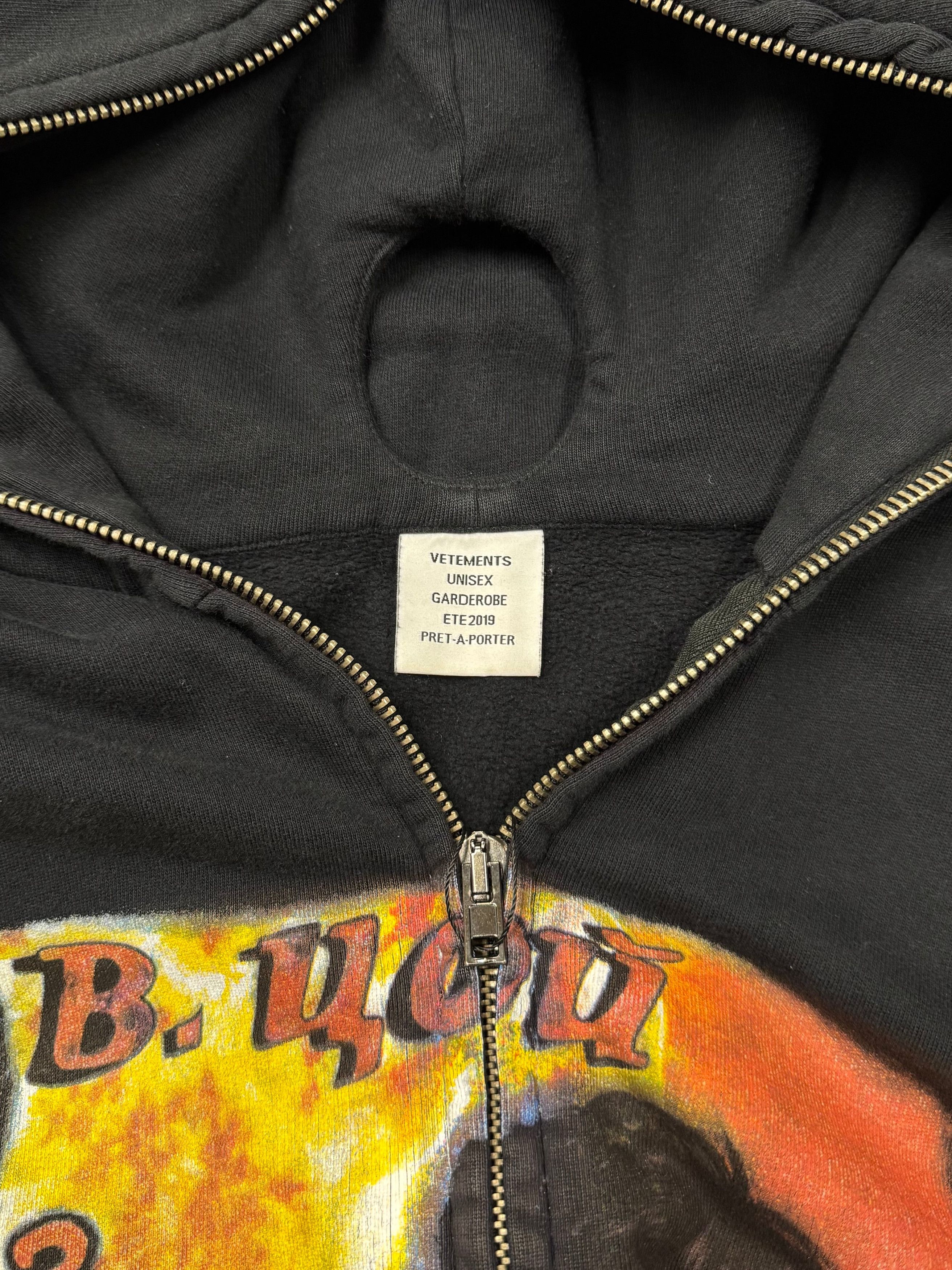 SS2019 Vetements 'Russian Idol' Gimp Full Zip Hoodie