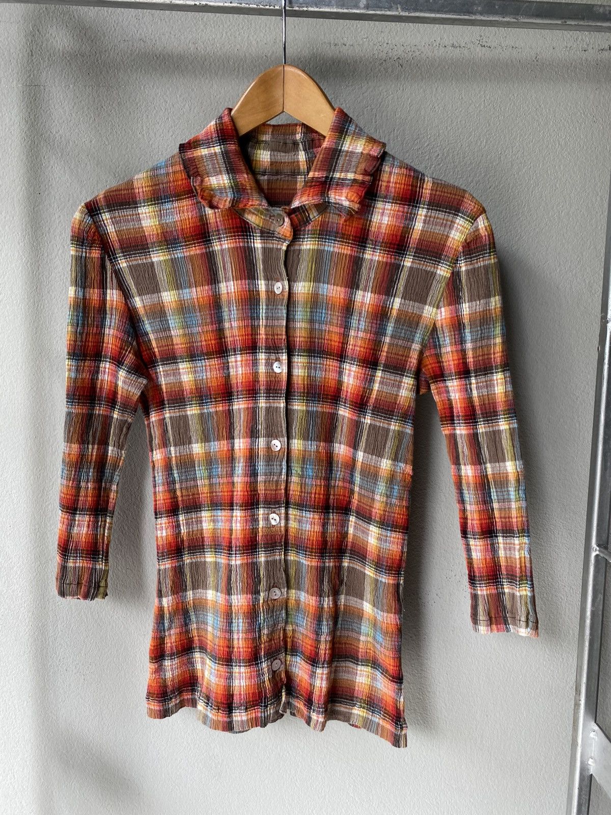 Tsumori Chisato TSUMORI CHISATO Vibrant Orange Statement Shirt. Size XS / US 0-2 / IT 36-38 - 3 Thumbnail