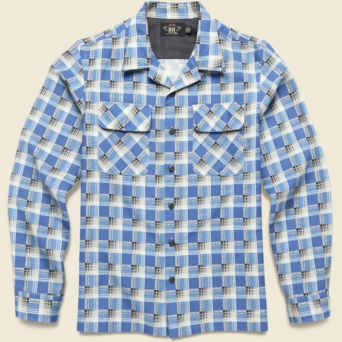 RRL Ralph Lauren RRL Chamois Northwest Camp Shirt - Blue/Multi Size US M / EU 48-50 / 2 - 4 Thumbnail