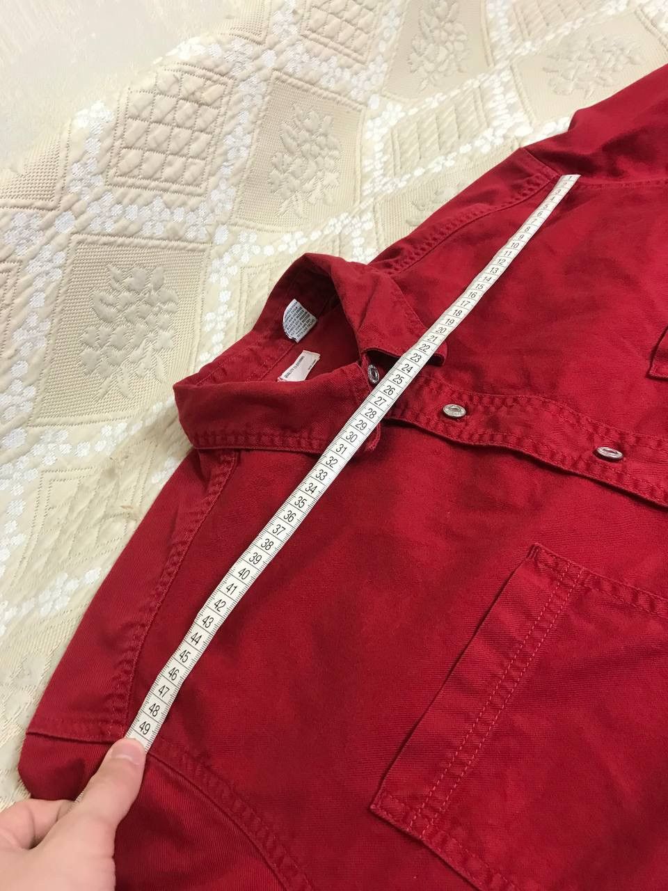Levi's 🔥 00s Levis Red Button Up Shirt Loose Fit Cotton USA Vintage Size US M / EU 48-50 / 2 - 10 Thumbnail